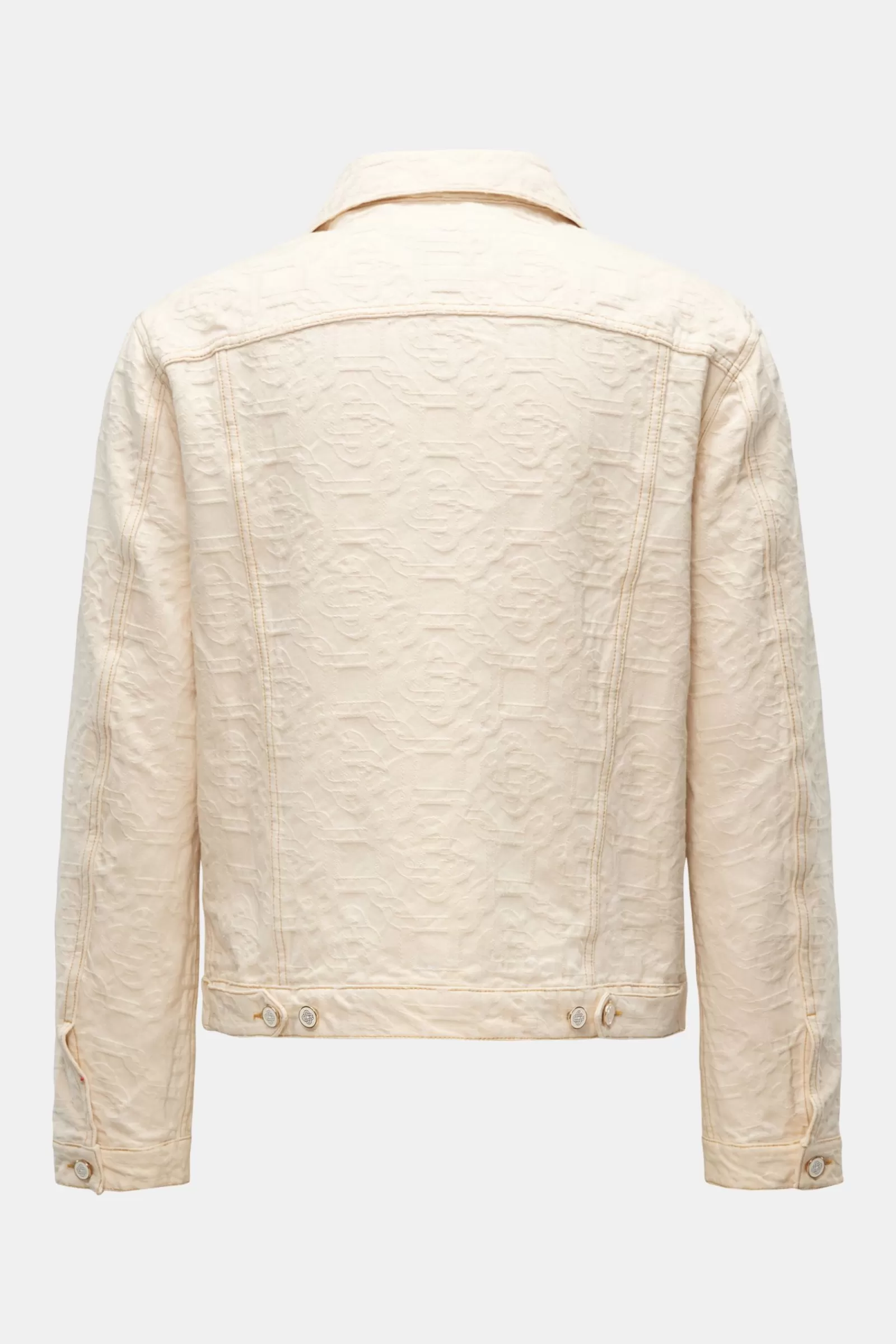 Denim Jacket 'Monogram' Cream>Casablanca Cheap