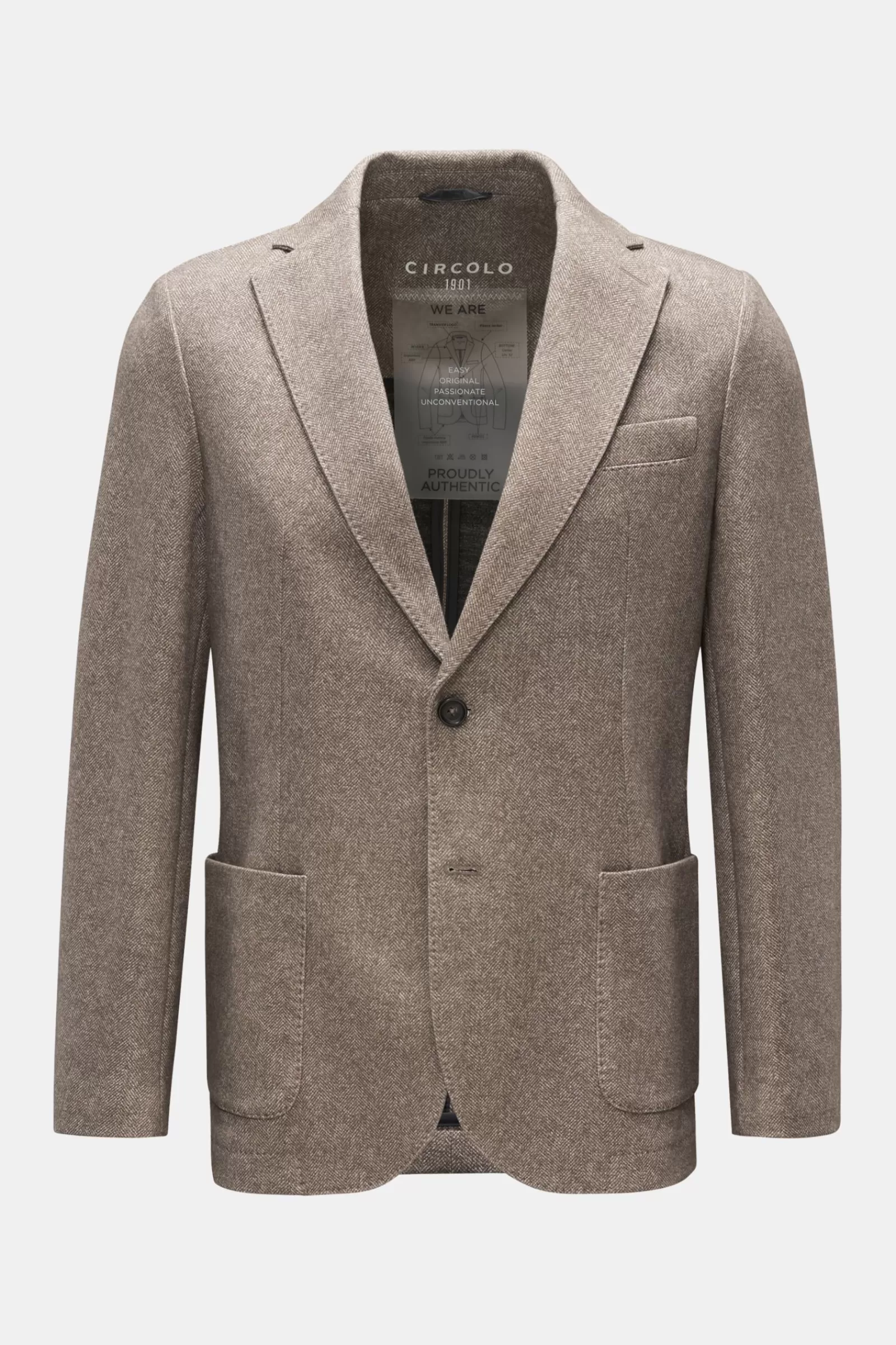 Smart-Casual Jacket Brown Patterned>Circolo 1901 Cheap