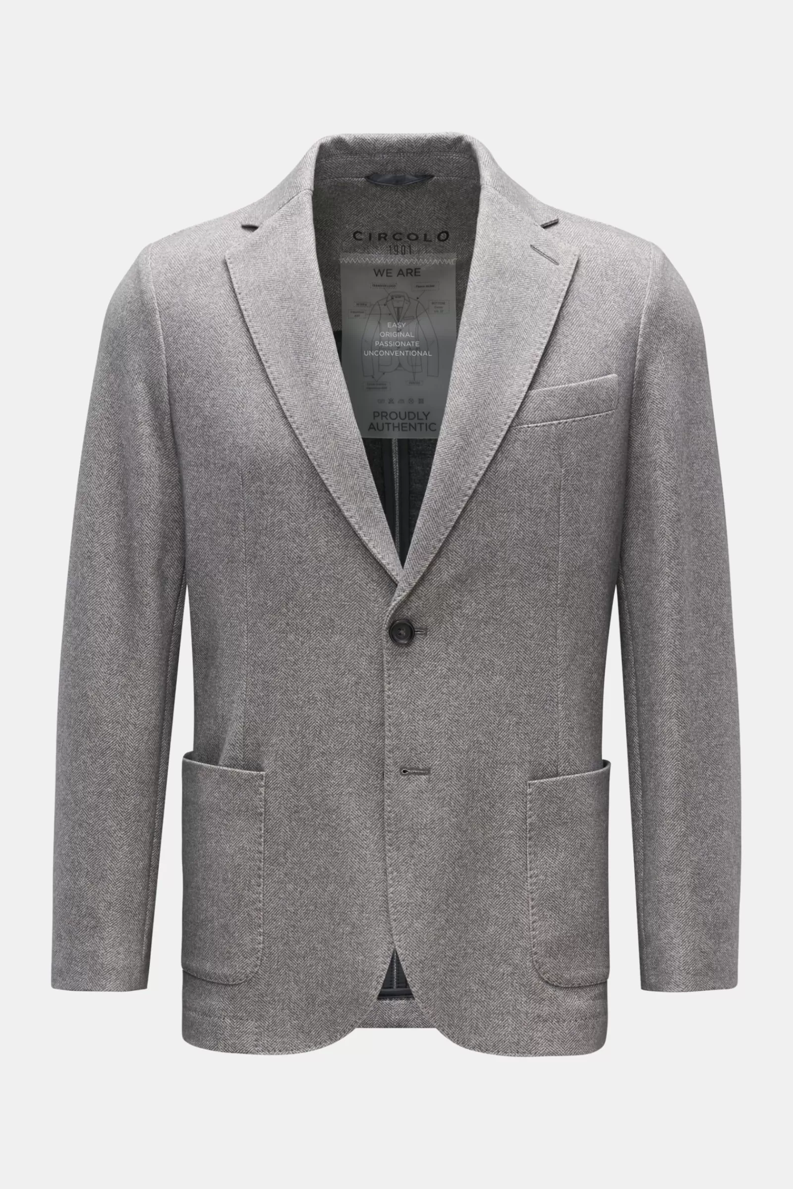 Smart-Casual Jacket Grey Patterned>Circolo 1901 Cheap