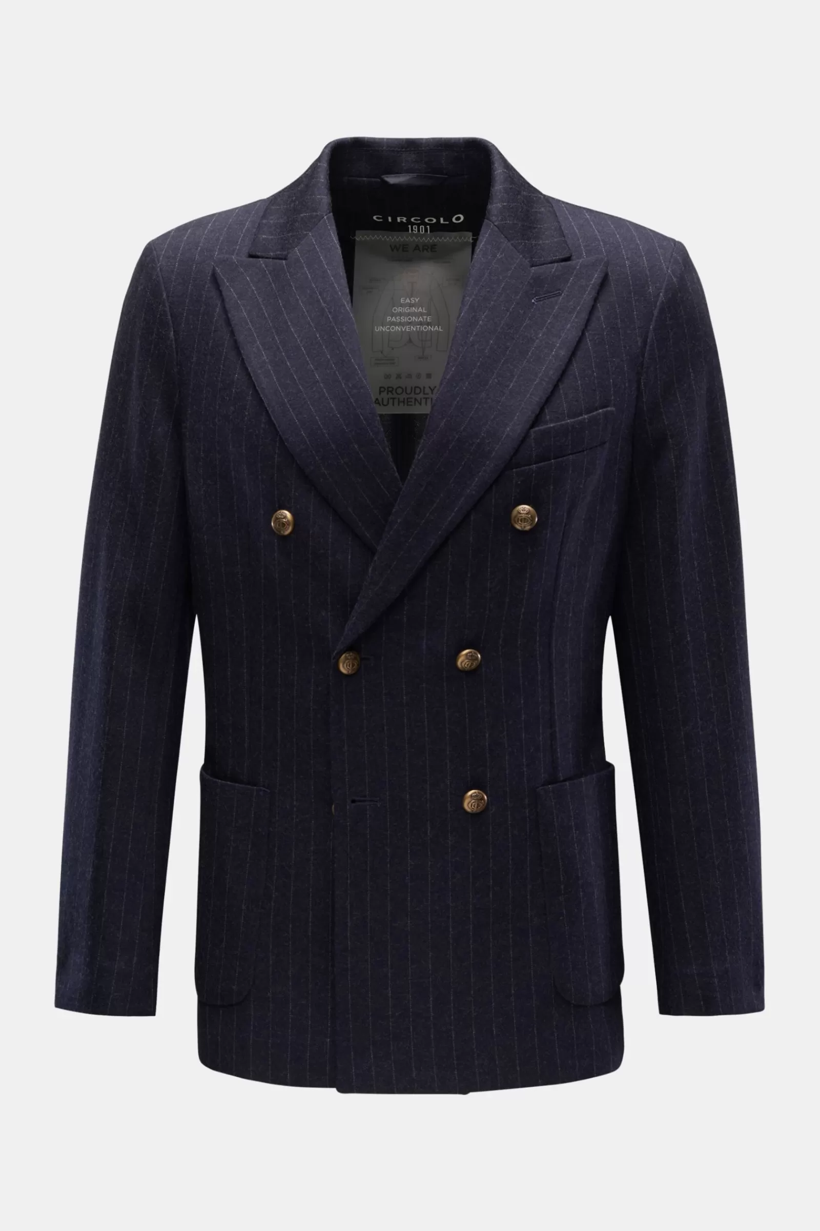 Smart-Casual Jacket Navy Striped>Circolo 1901 Hot