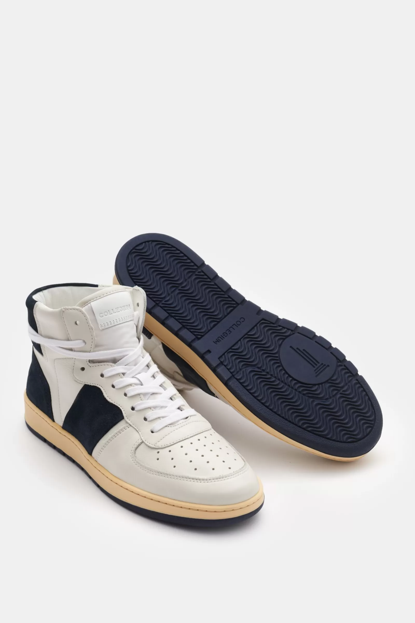 High-Top Sneakers 'Pillar Destroyer' Cream/Navy^Collegium New