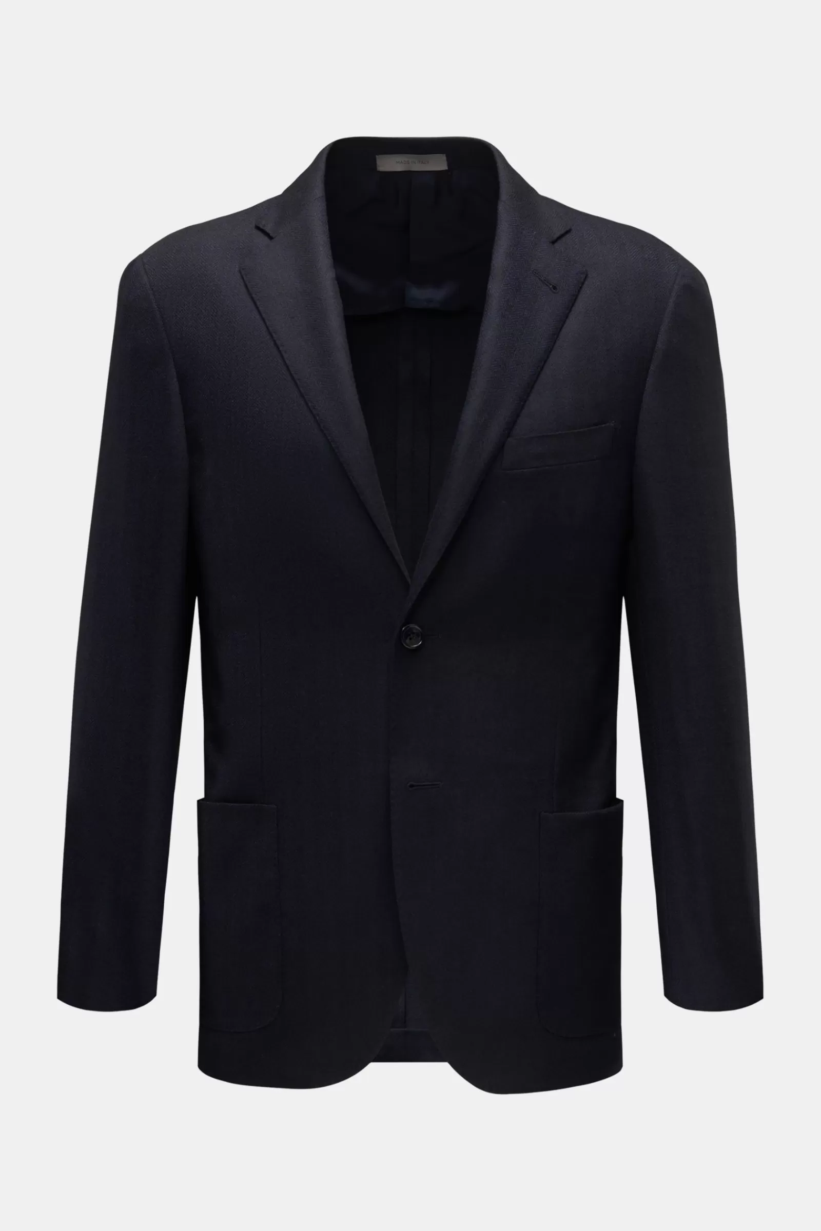 Smart-Casual Jacket Navy Herringbone>Corneliani Discount