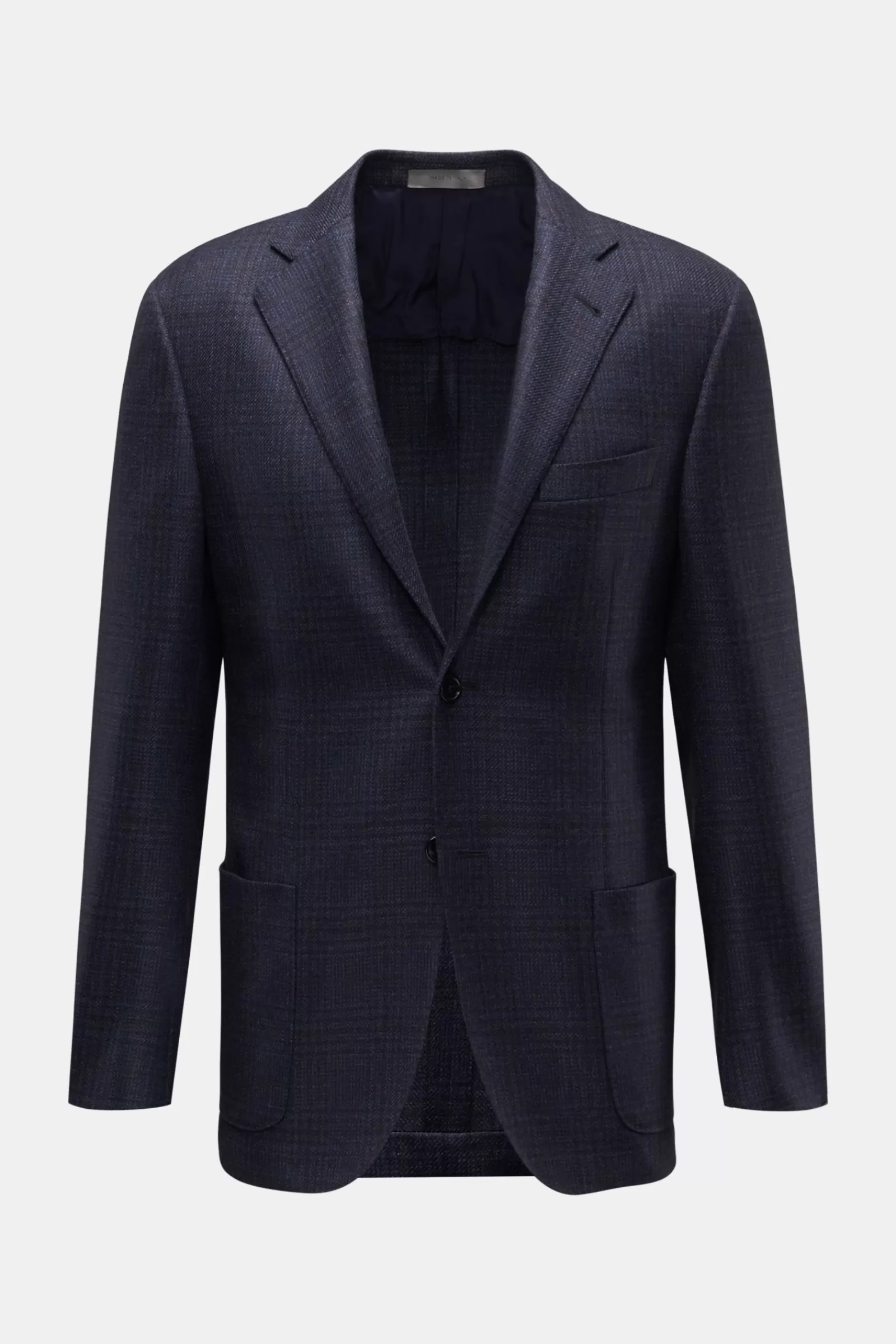 Smart-Casual Jacket Navy/Black Checked>Corneliani Shop