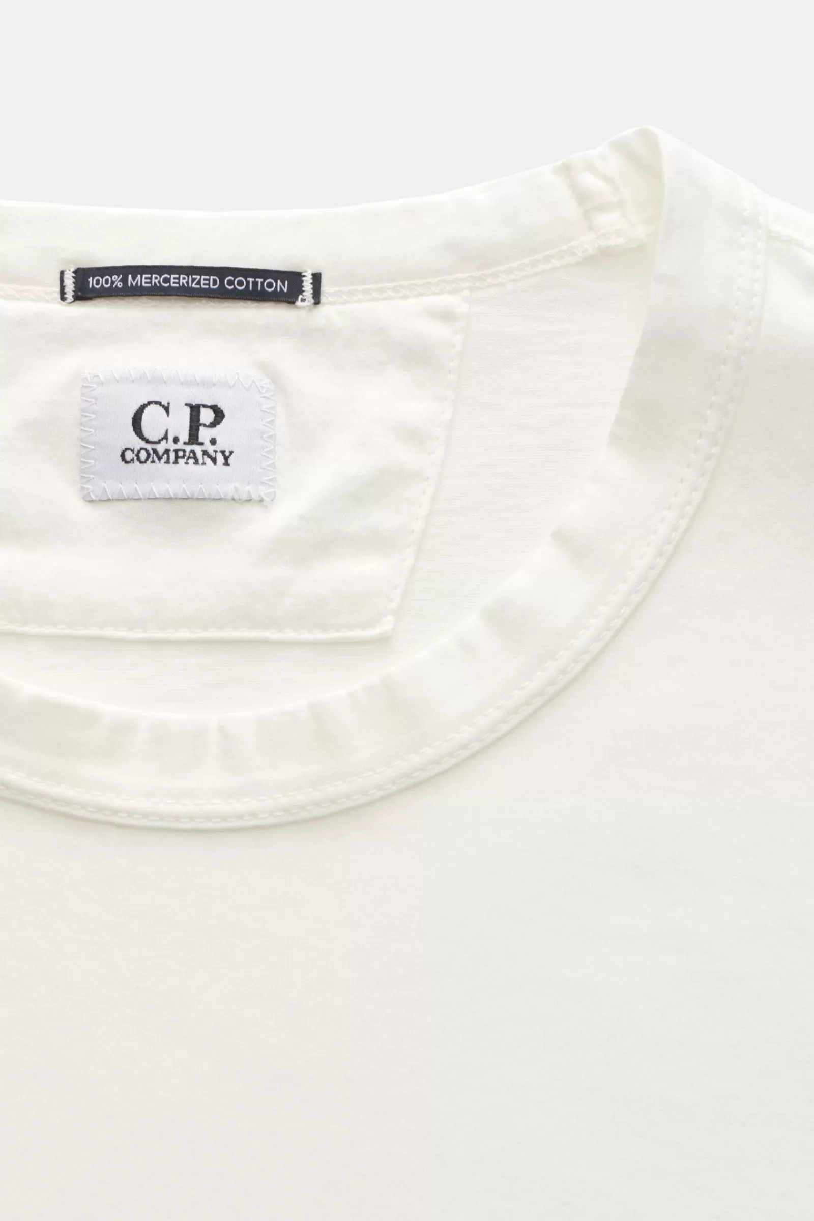 Crew Neck Long Sleeve Off-White>C.P. Company Best Sale