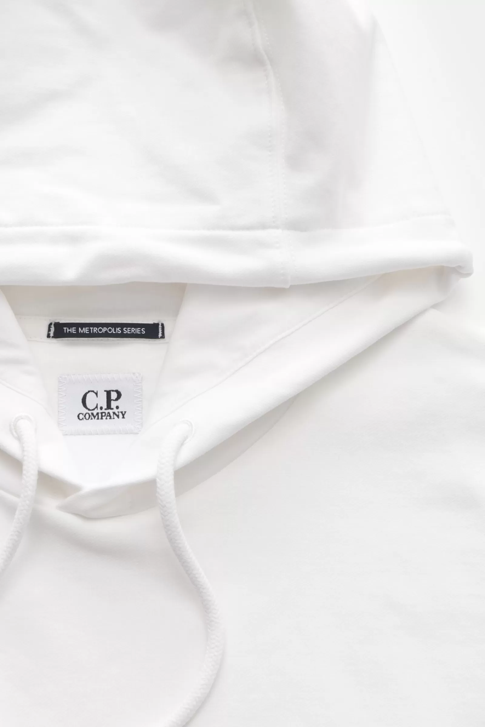 Hooded Jumper White>C.P. Company Sale