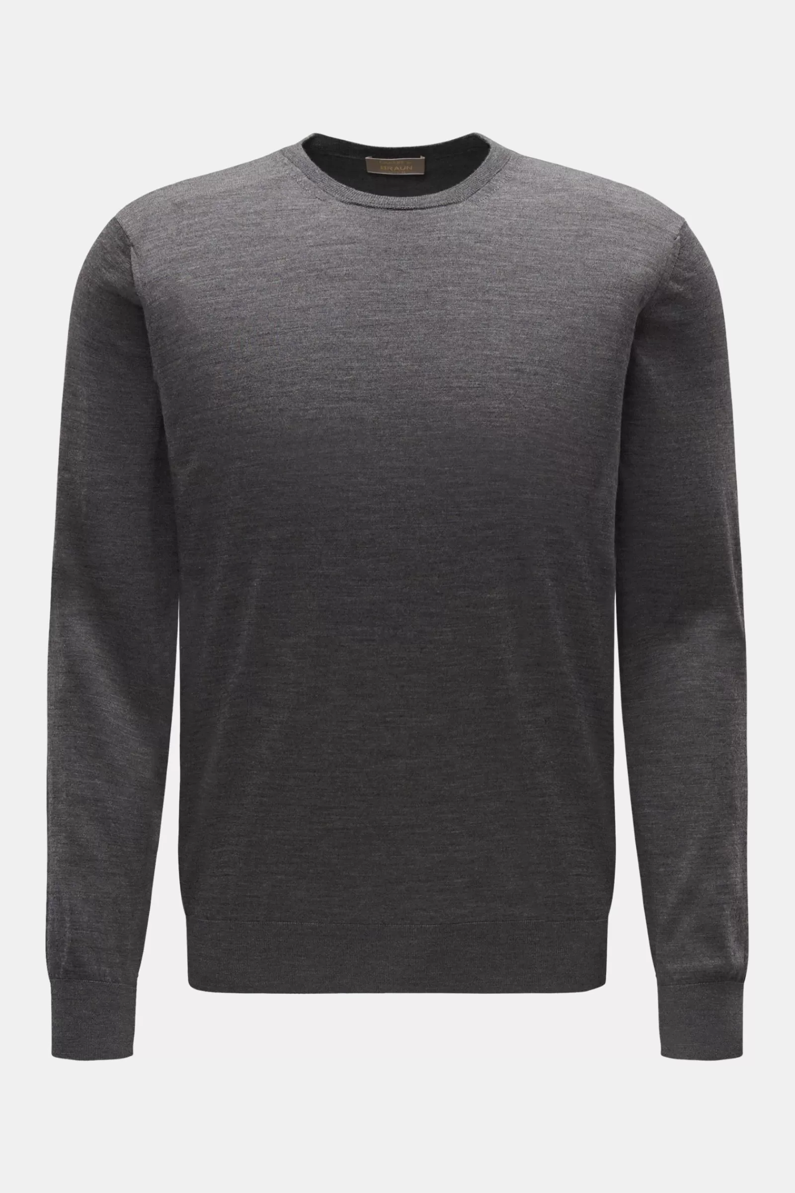 Fine Knit Crew Neck Jumper 'Girocollo' Grey^Cruciani Best