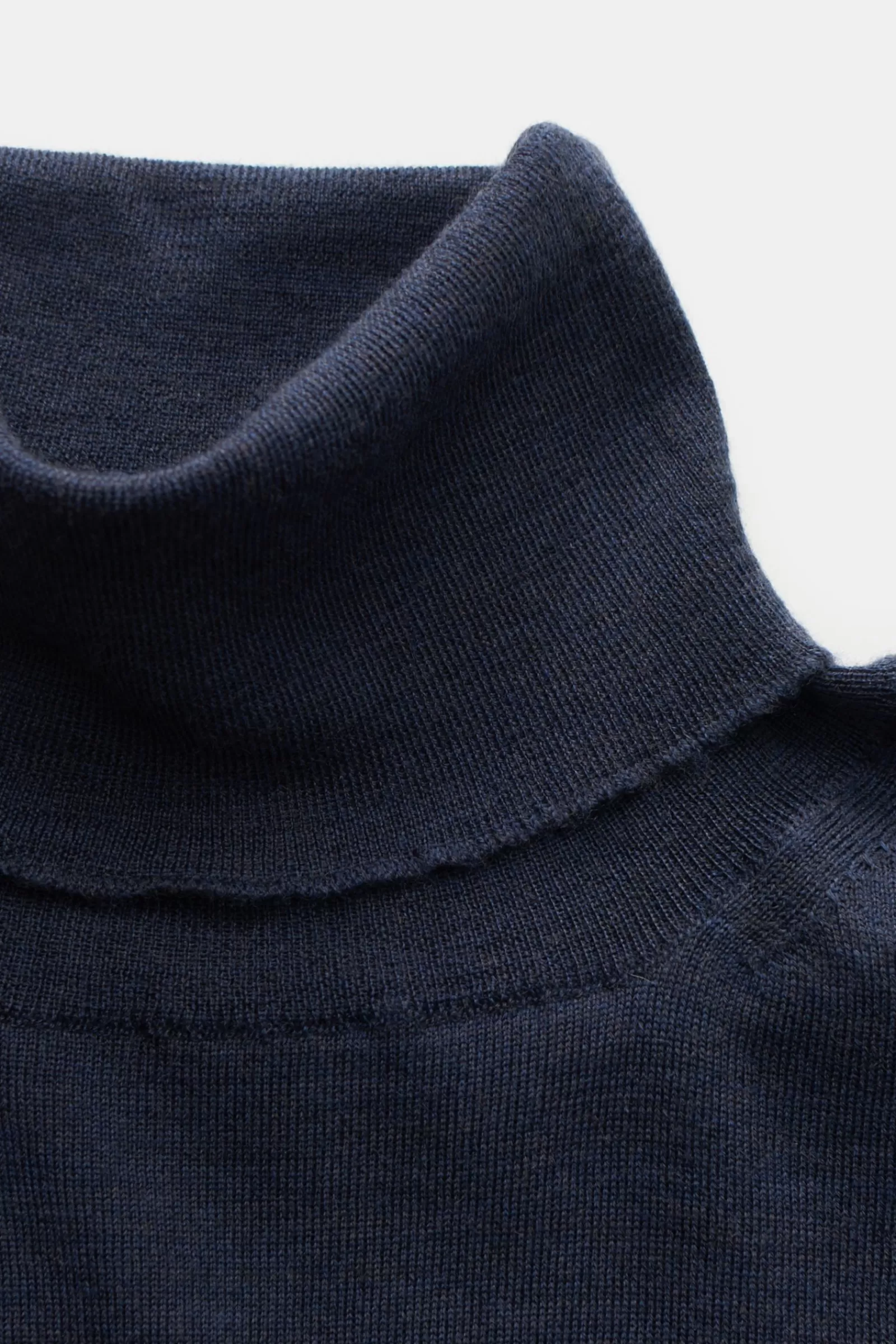 Fine Knit Turtleneck Jumper 'Dolcevita' Dark Blue^Cruciani Online