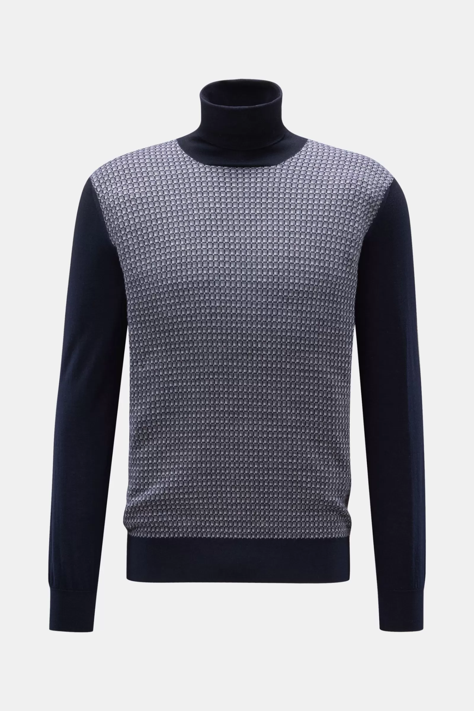 Turtleneck Jumper Navy/Grey Patterned^Cruciani Online