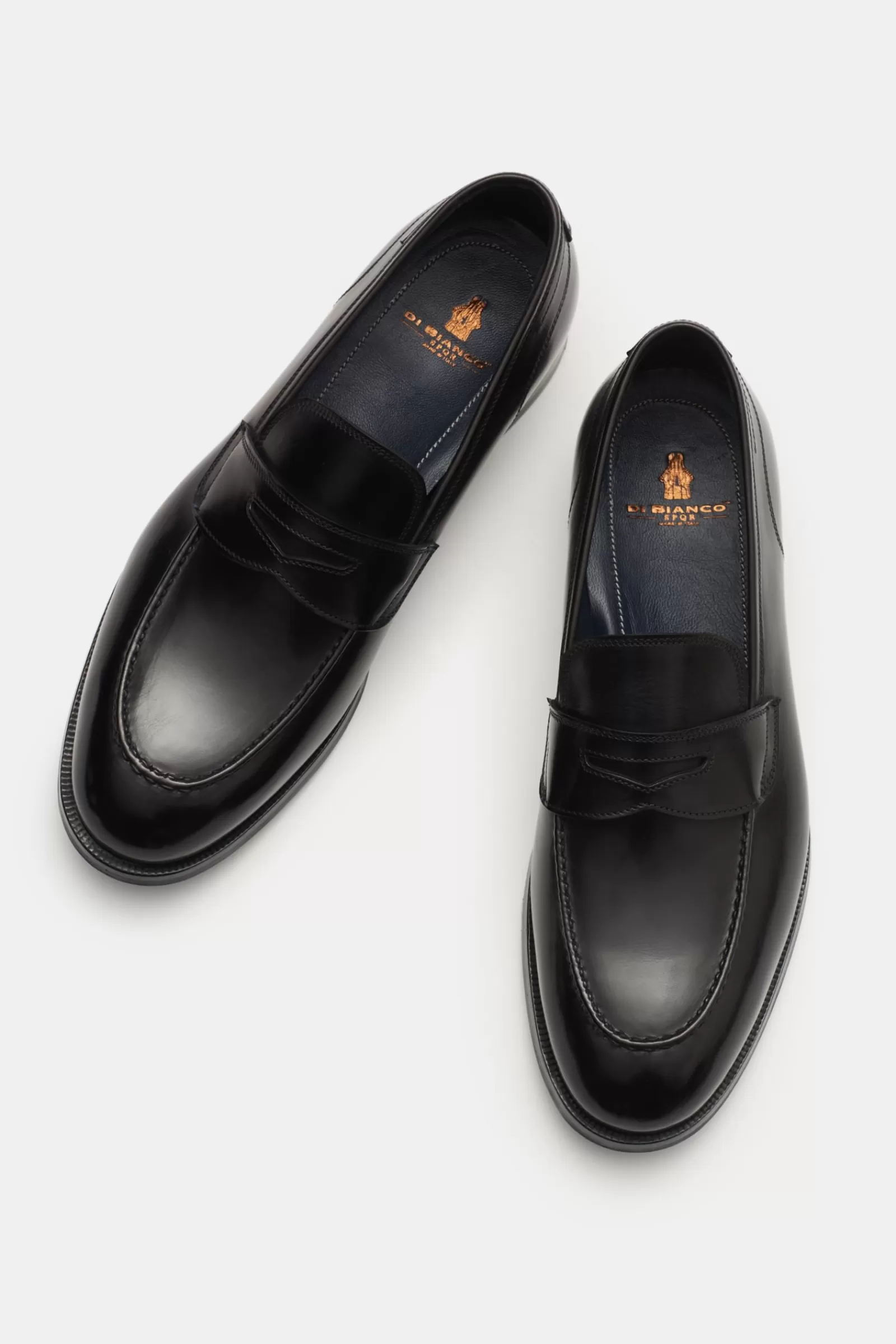 Penny Loafers 'Miseno' Black^Di Bianco Hot