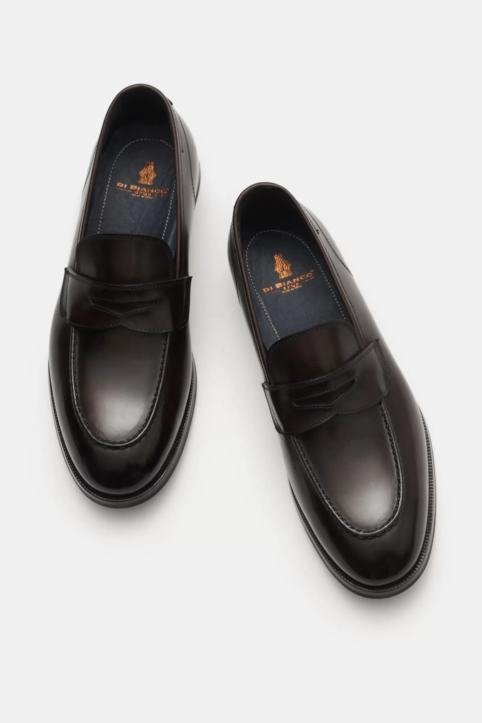 Penny Loafers 'Miseno' Dark Brown^Di Bianco Best