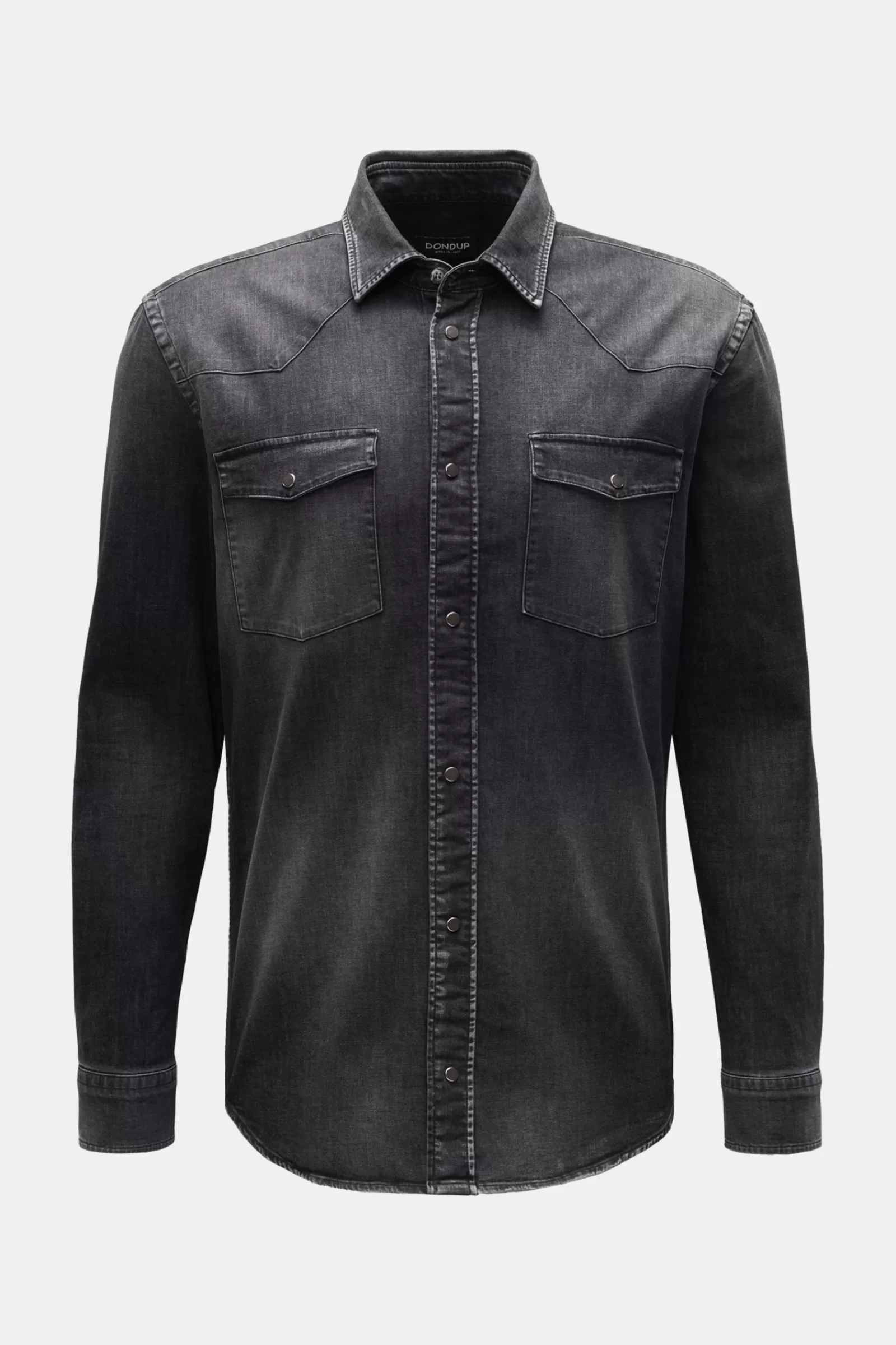 Casual Shirt Narrow Collar Anthracite>Dondup Outlet