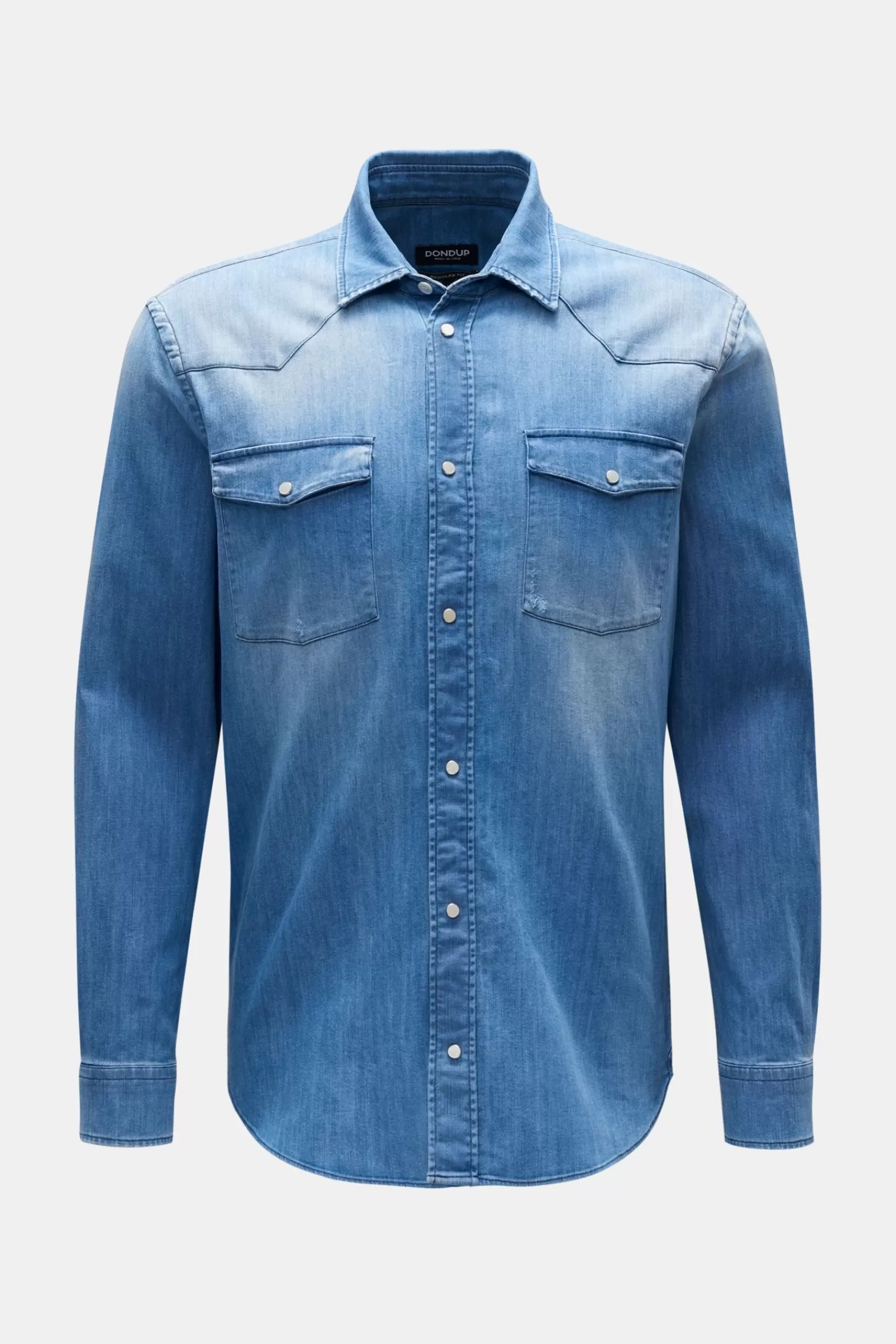 Casual Shirt Narrow Collar Blue>Dondup New