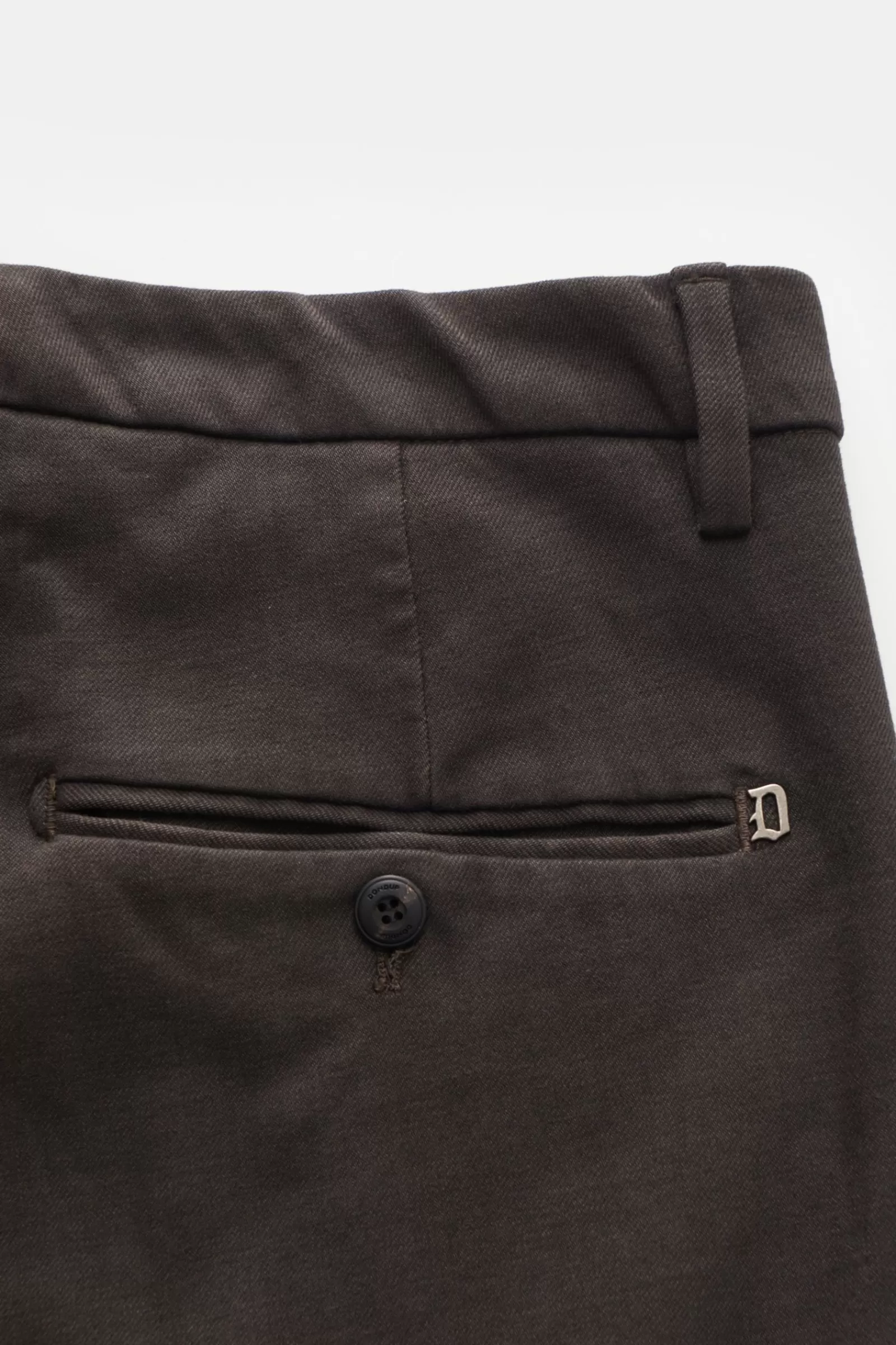 Cotton Trousers 'spiritissimo' Dark Brown>Dondup Discount