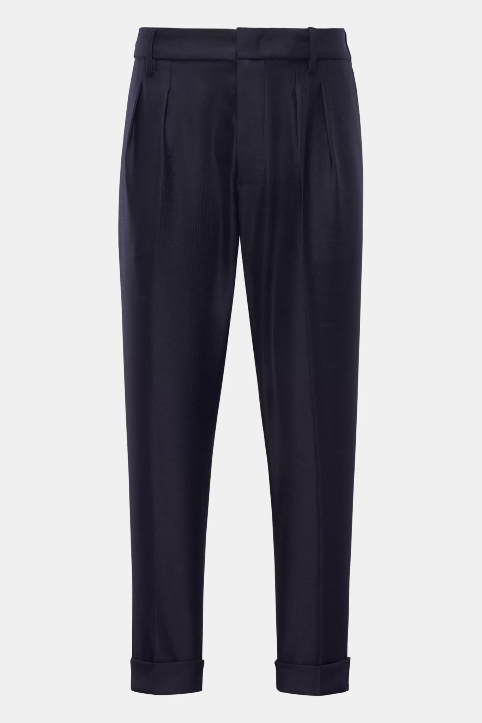 Wool Trousers 'Oscar' Navy>Dondup Fashion