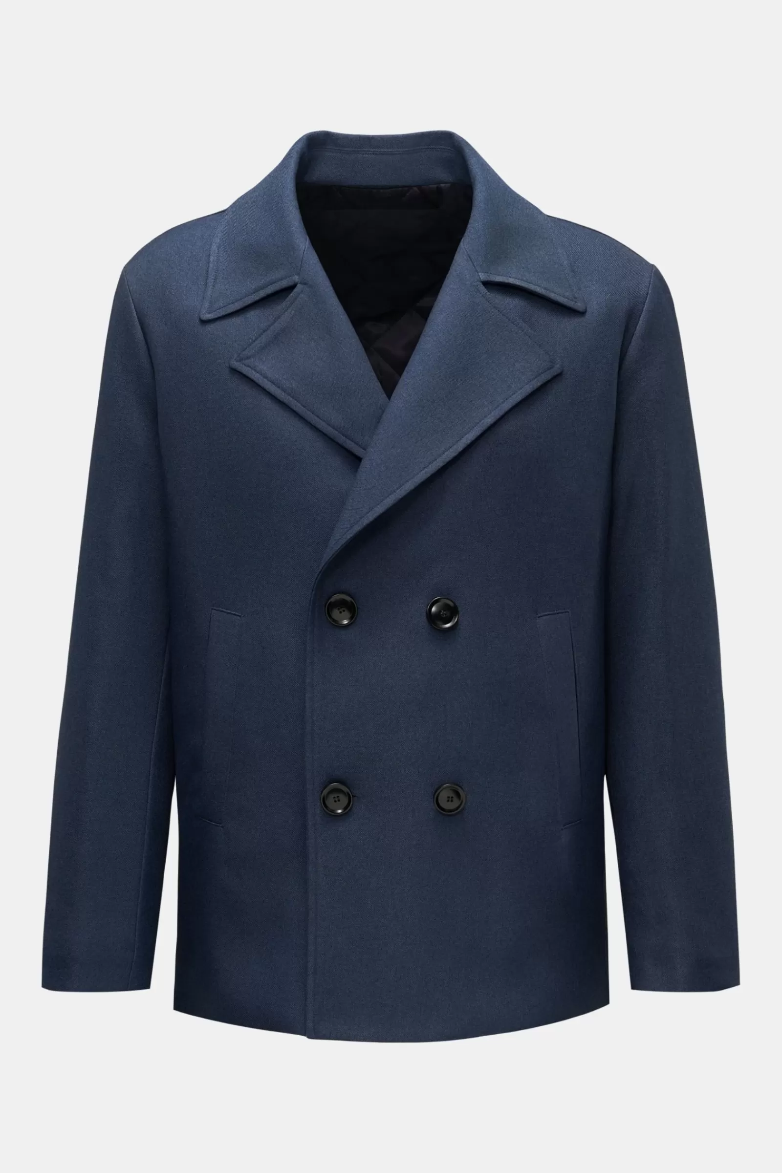 Pea Coat 'Aalbina' Grey-Blue>Doppiaa Cheap