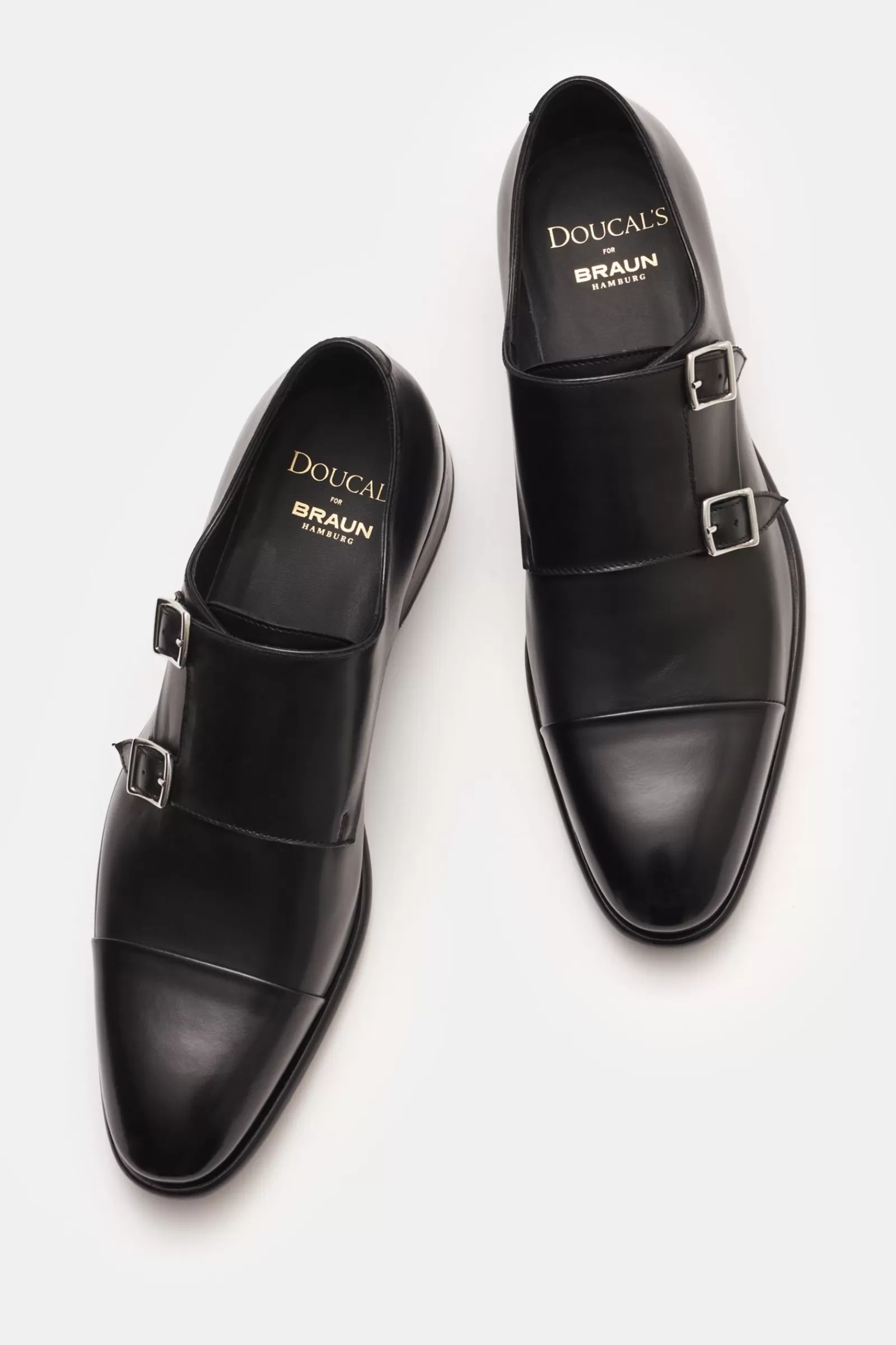 Double Monk Shoes Black^Doucal's Clearance