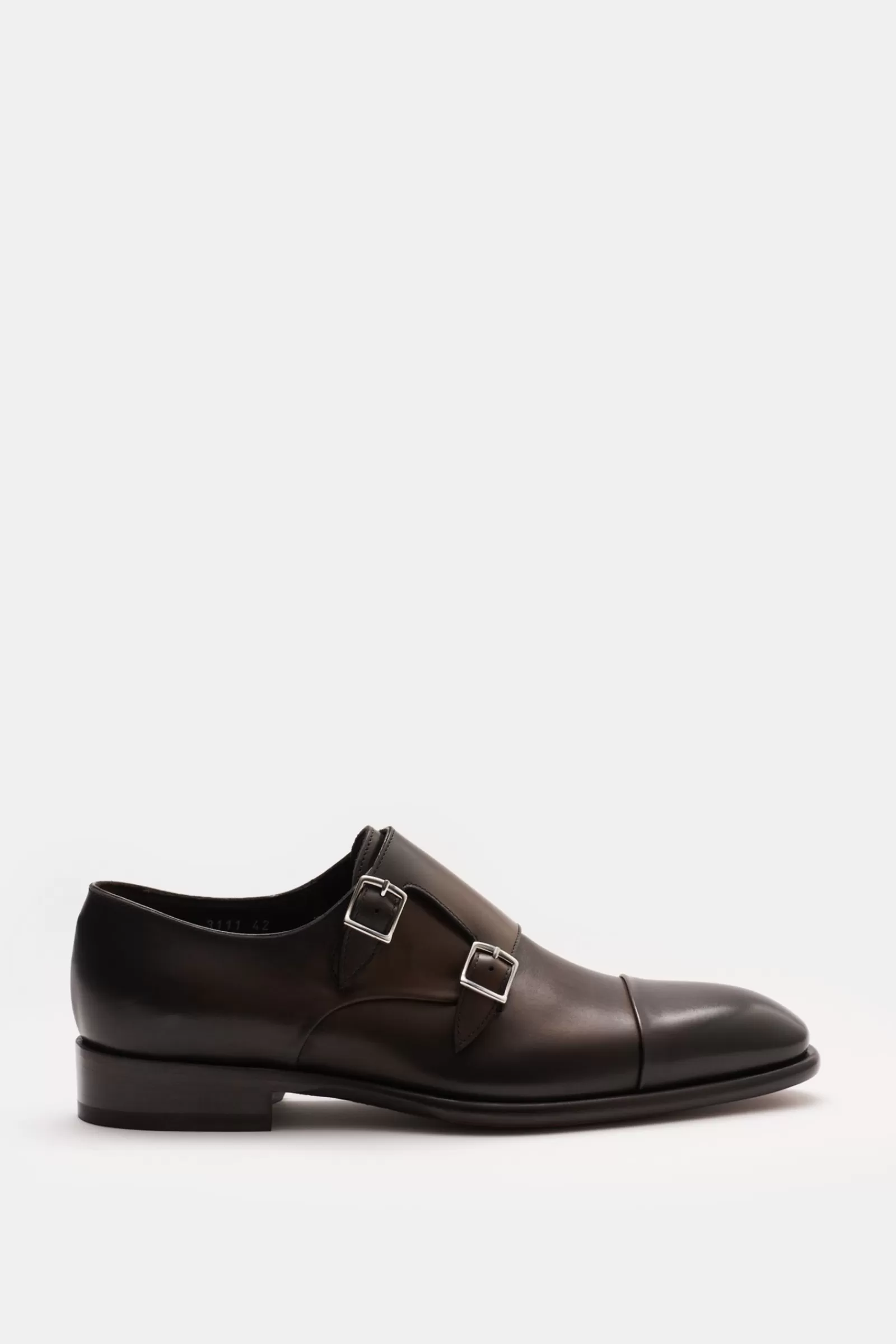 Double Monk Shoes Dark Brown^Doucal's Discount