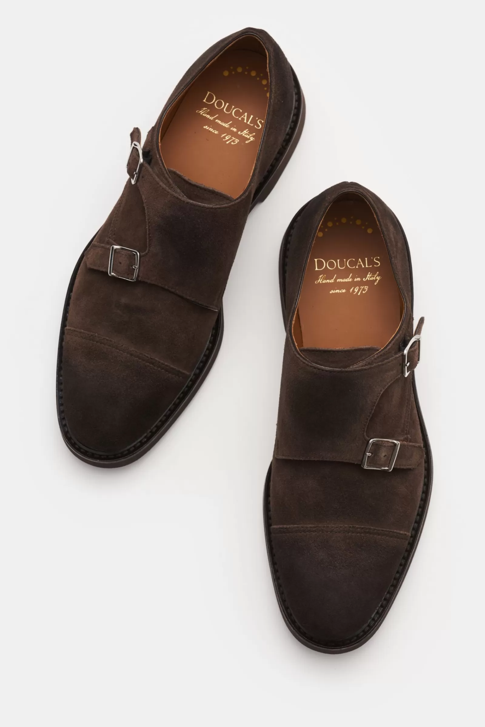 Double Monk Shoes Dark Brown^Doucal's Hot