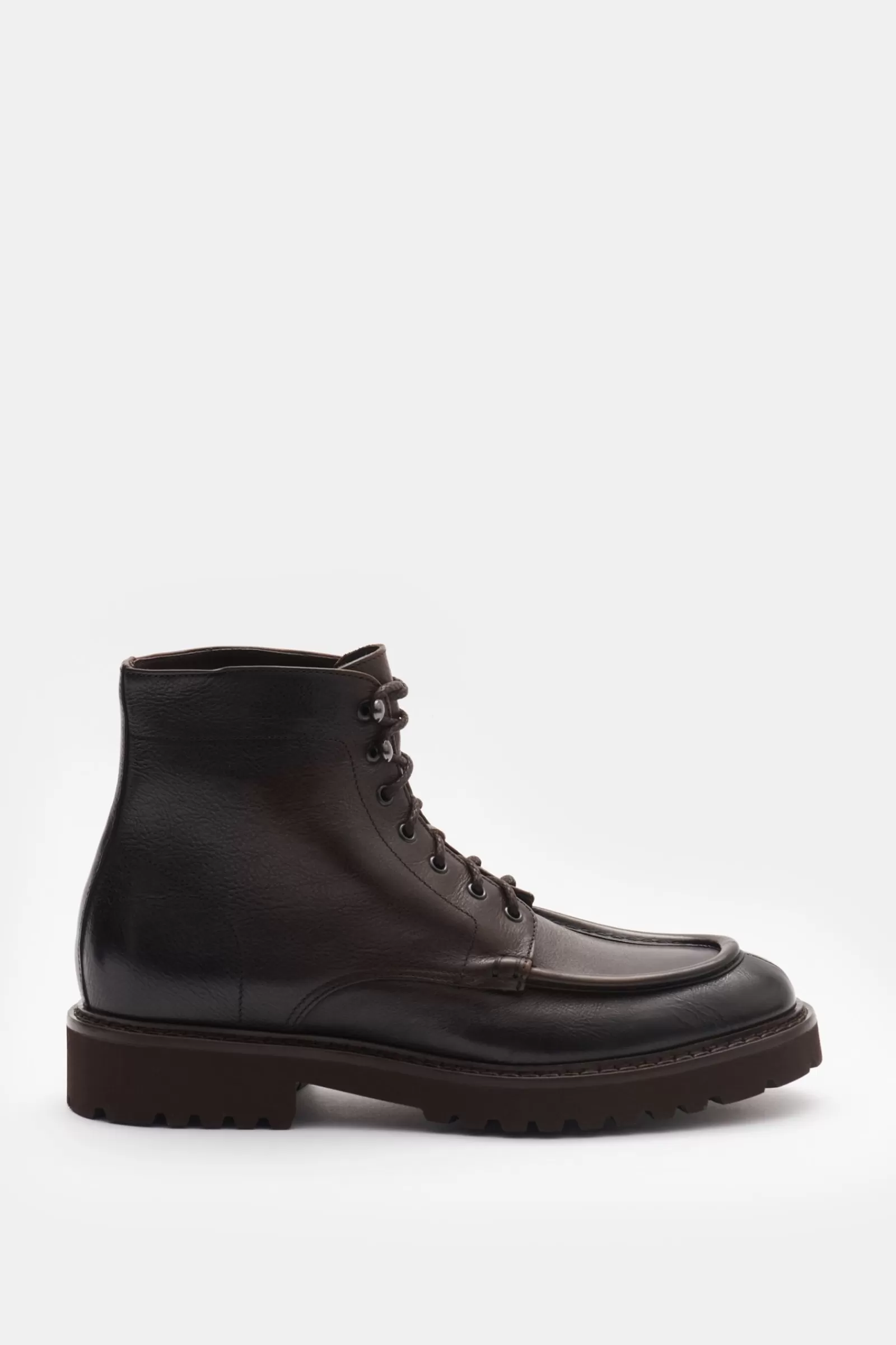 Lace-Up Boots Dark Brown^Doucal's Store