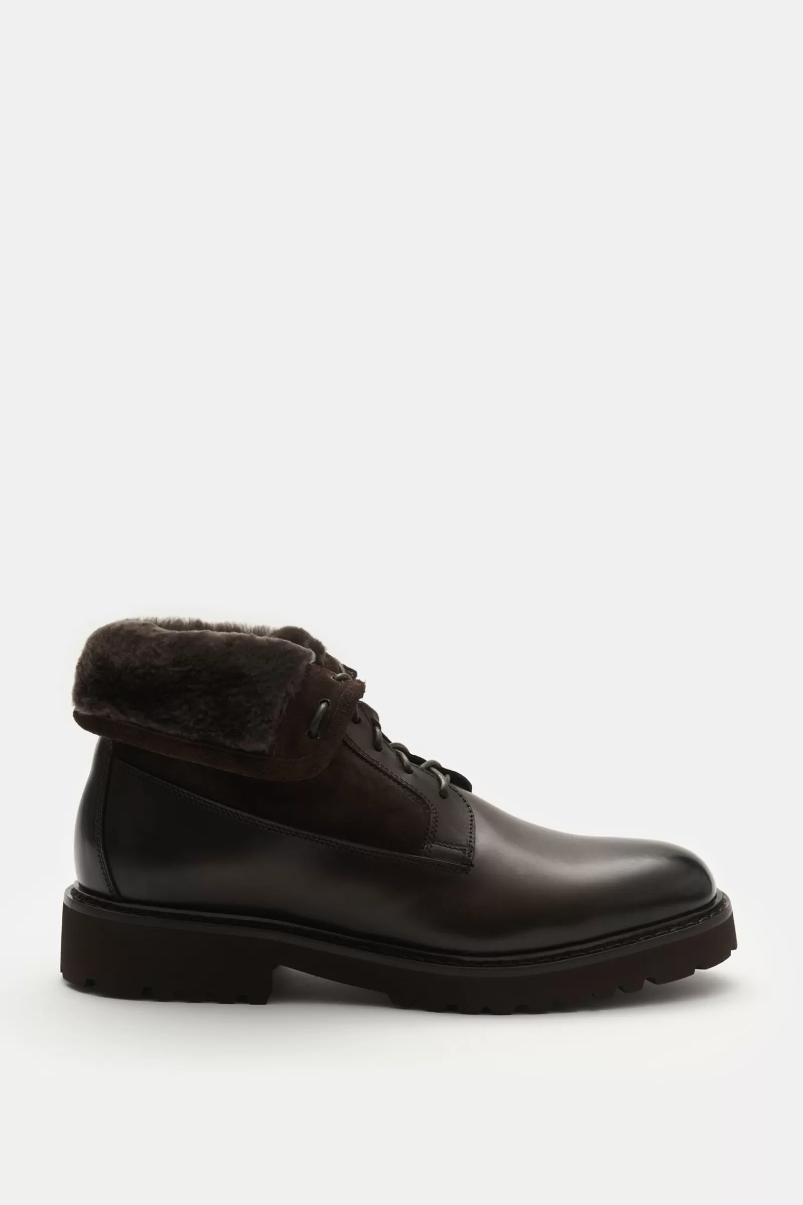 Lace-Up Boots Dark Brown^Doucal's Cheap