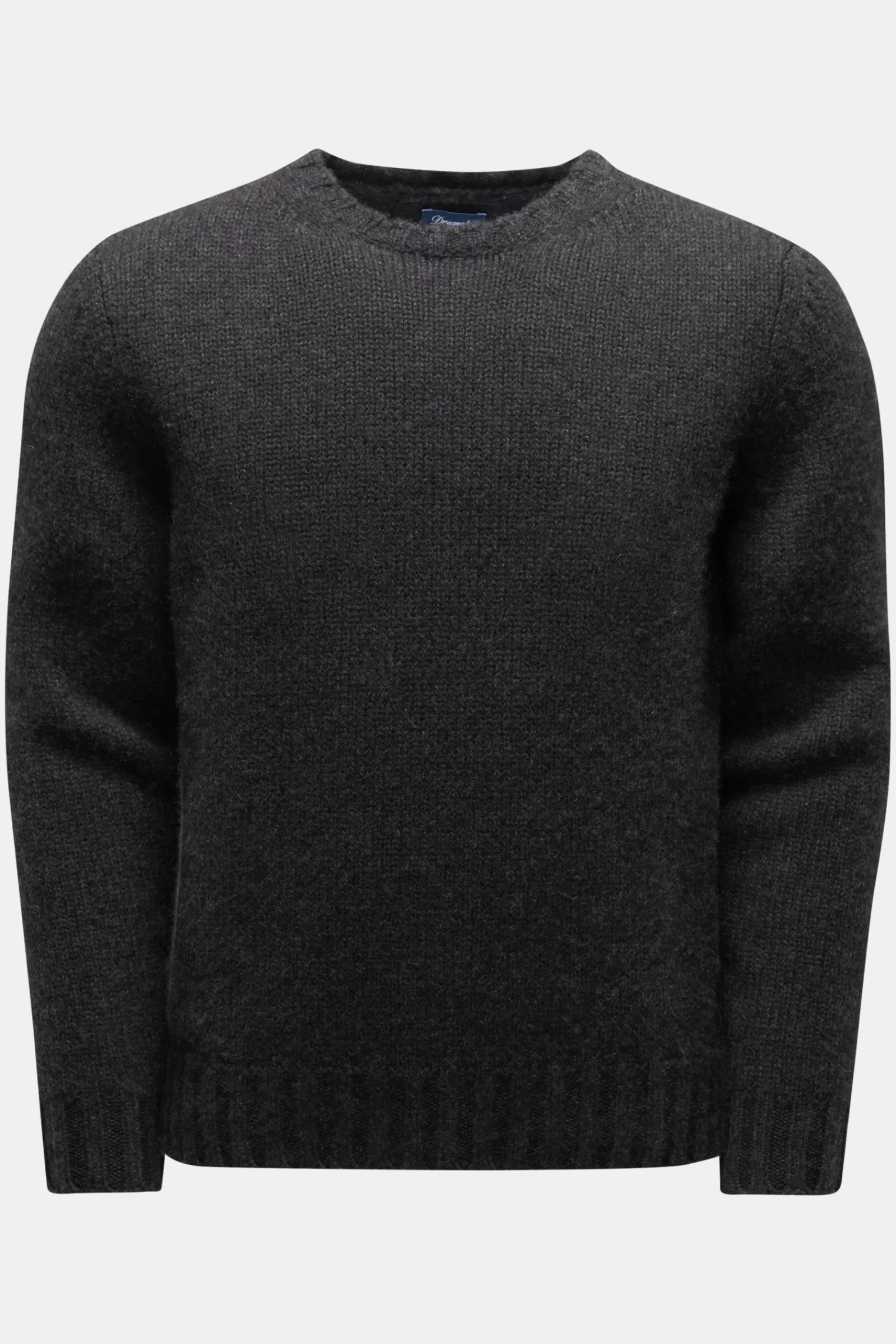 Cashmere Crew Neck Jumper Anthracite^Drumohr Sale