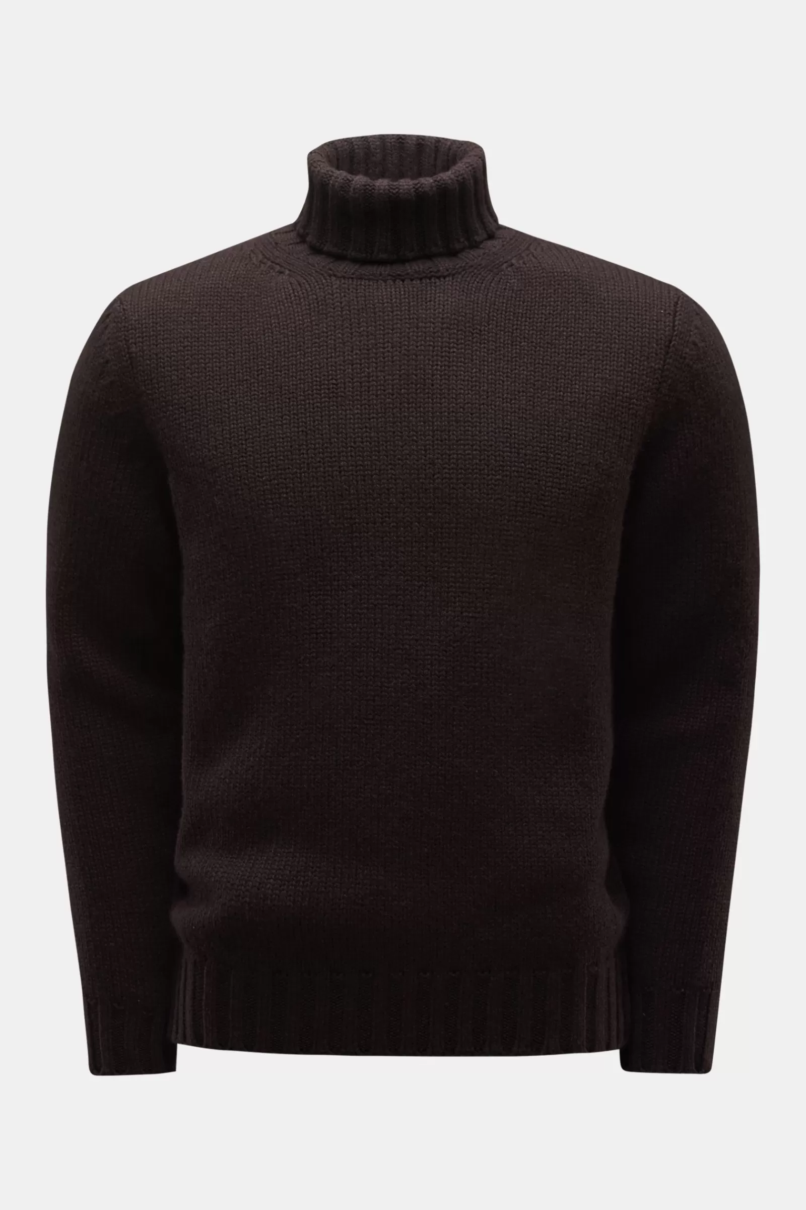 Cashmere Turtleneck Jumper Dark Brown^Drumohr Best