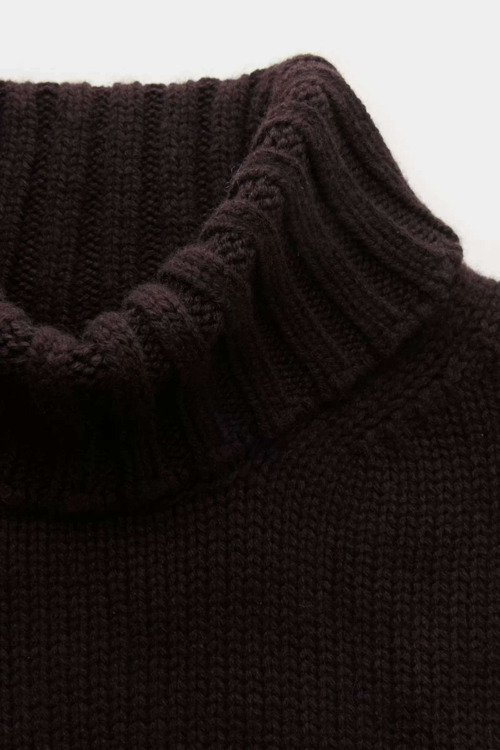 Cashmere Turtleneck Jumper Dark Brown^Drumohr Best