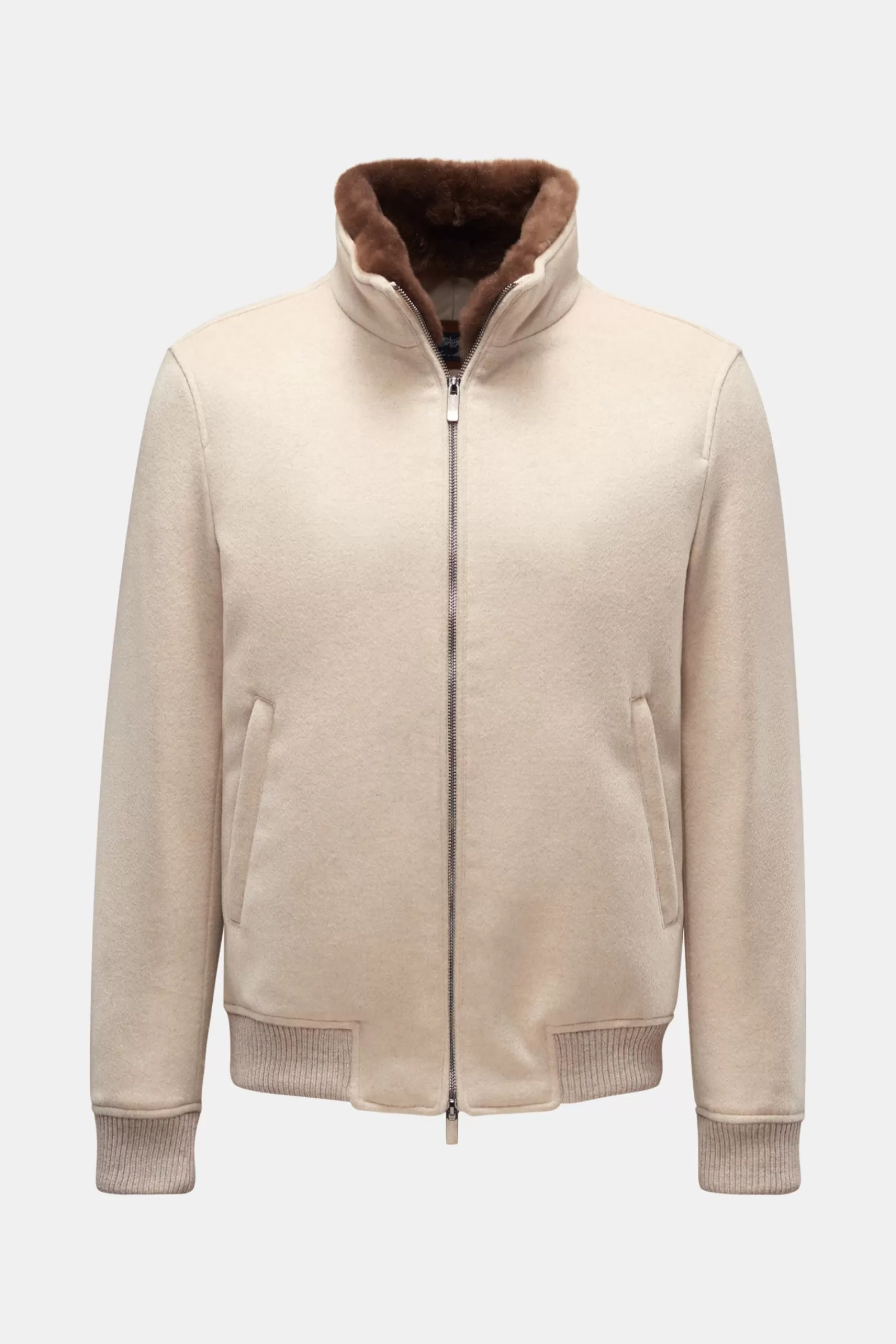 Cashmere Blouson 'Zeus Tiberio' Beige>Eddy Monetti Clearance