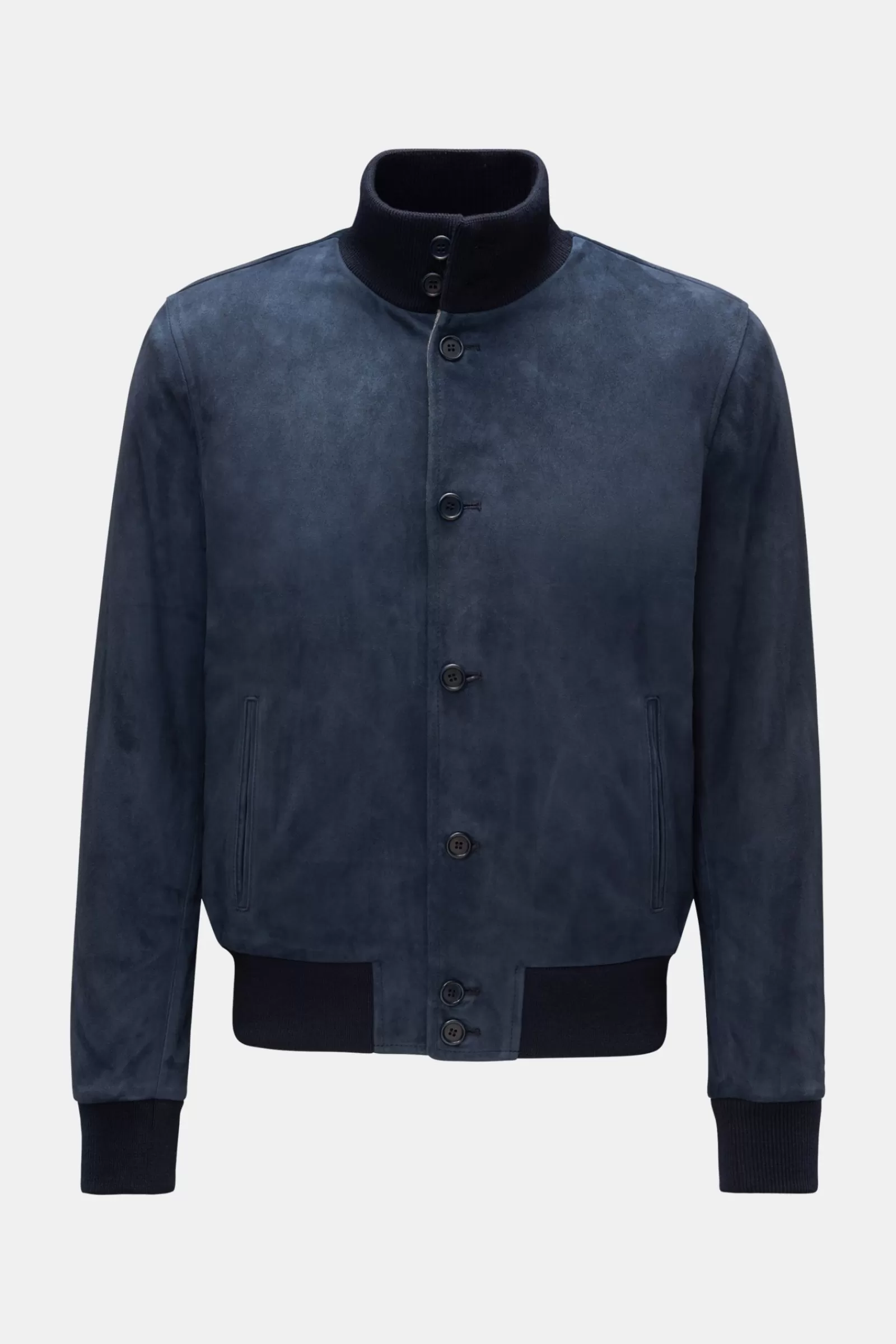 Suede Blouson Navy>Eddy Monetti Flash Sale