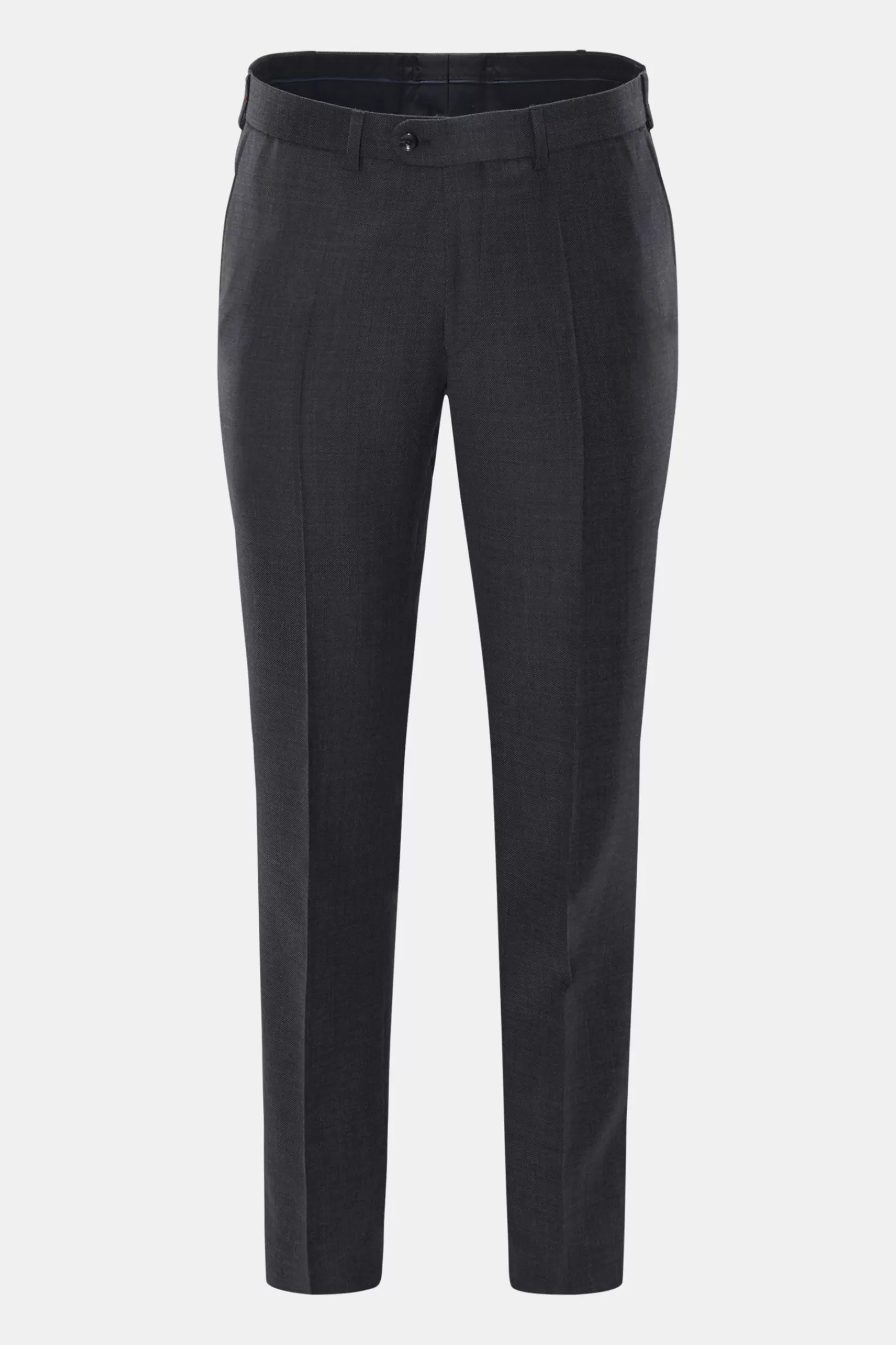 Wool Trousers 'Jim Shaped Fit' Anthracite>Eduard Dressler Online