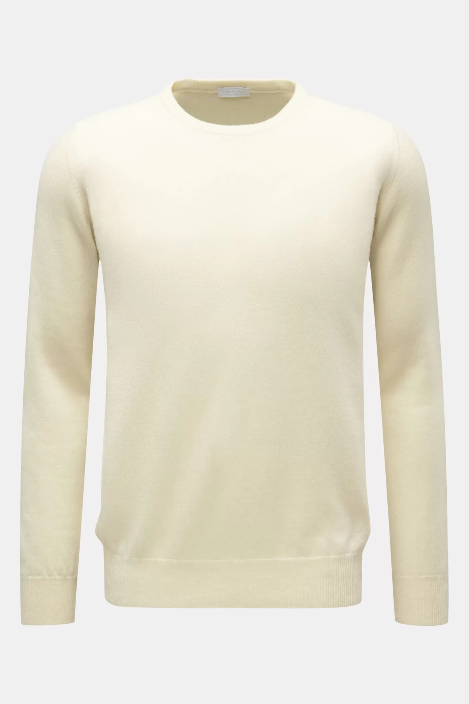 Essentials Cashmere Crew Neck Jumper Light Yellow^* Best