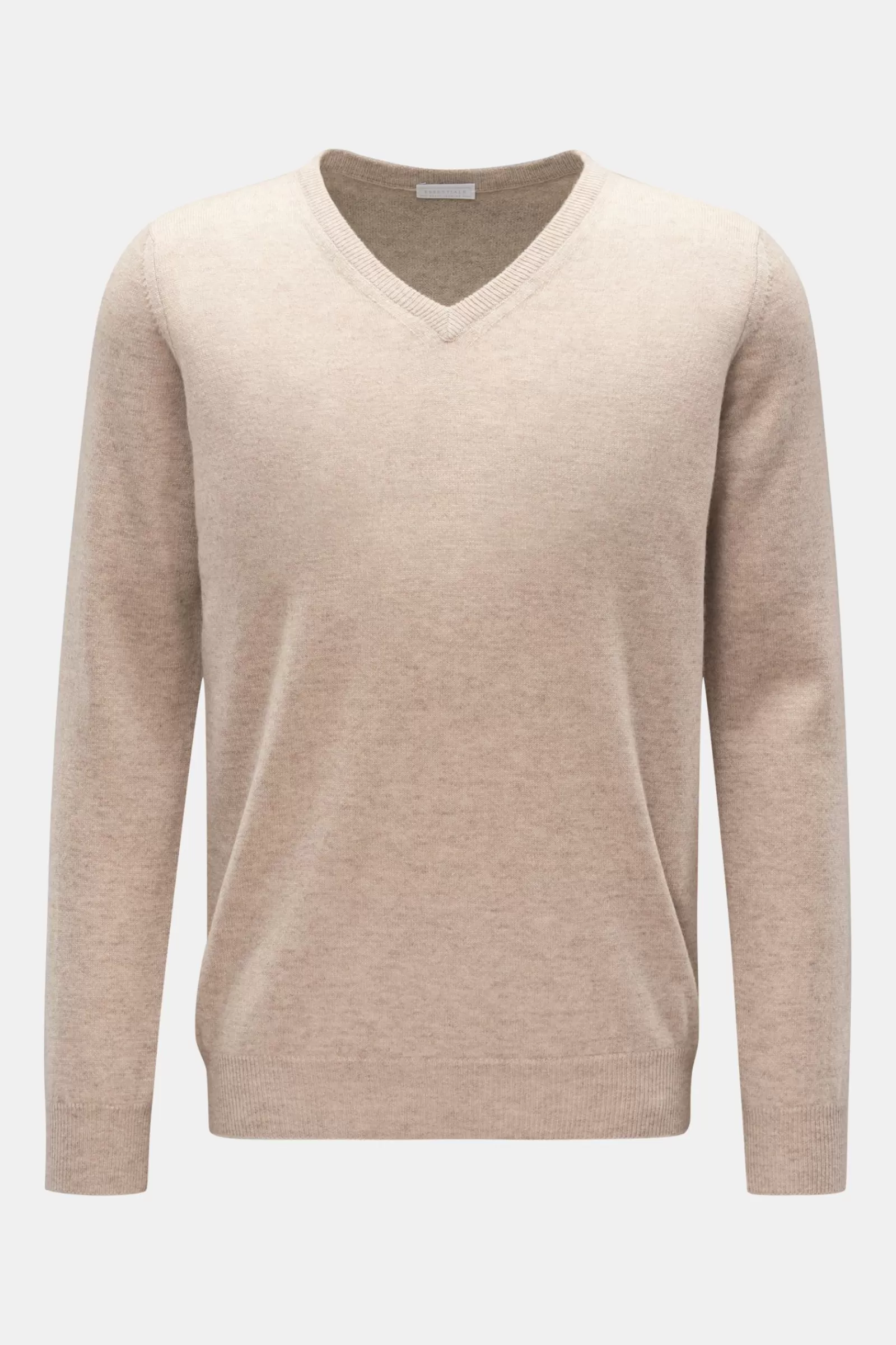 Essentials Cashmere V-Neck Jumper Beige^* Cheap