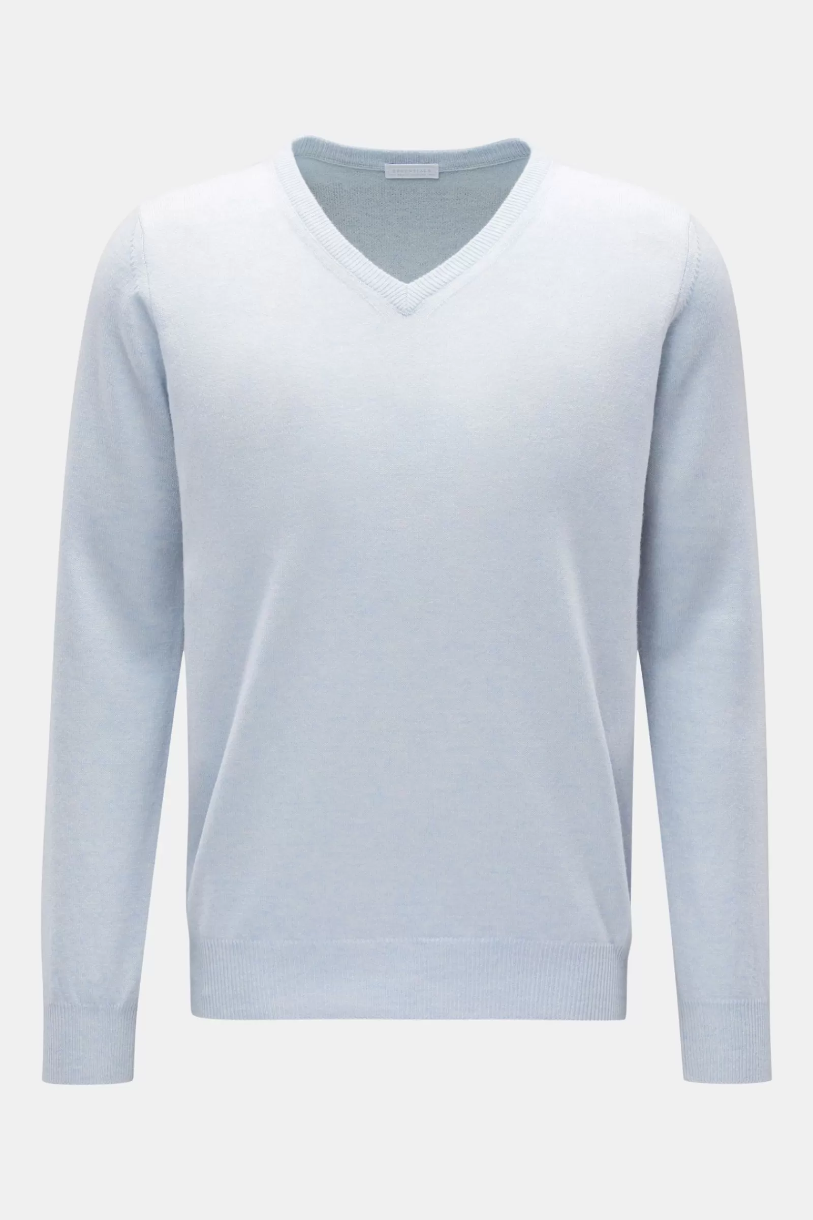 Essentials Cashmere V-Neck Jumper Light Blue^* Cheap