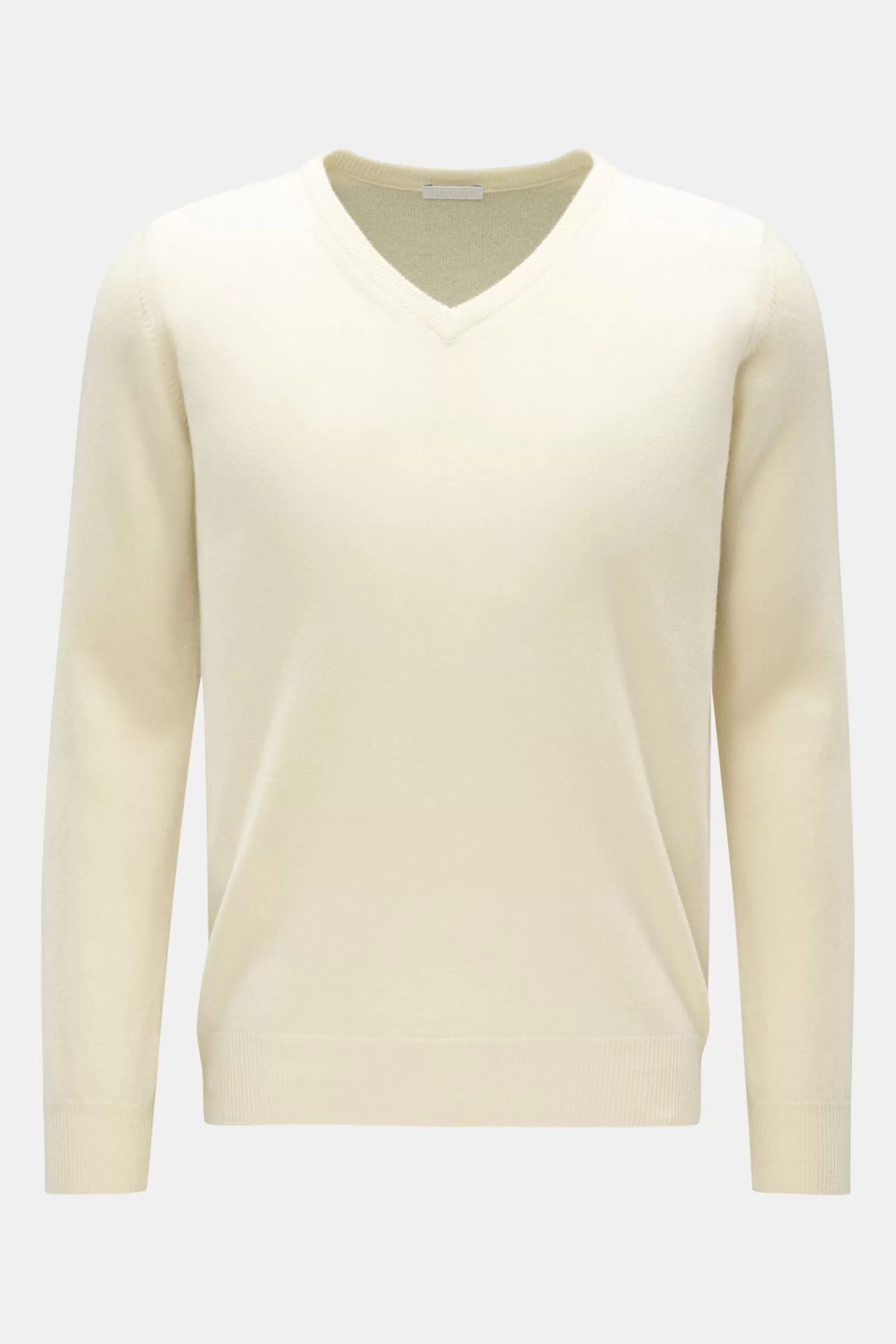 Essentials Cashmere V-Neck Jumper Light Yellow^* Shop