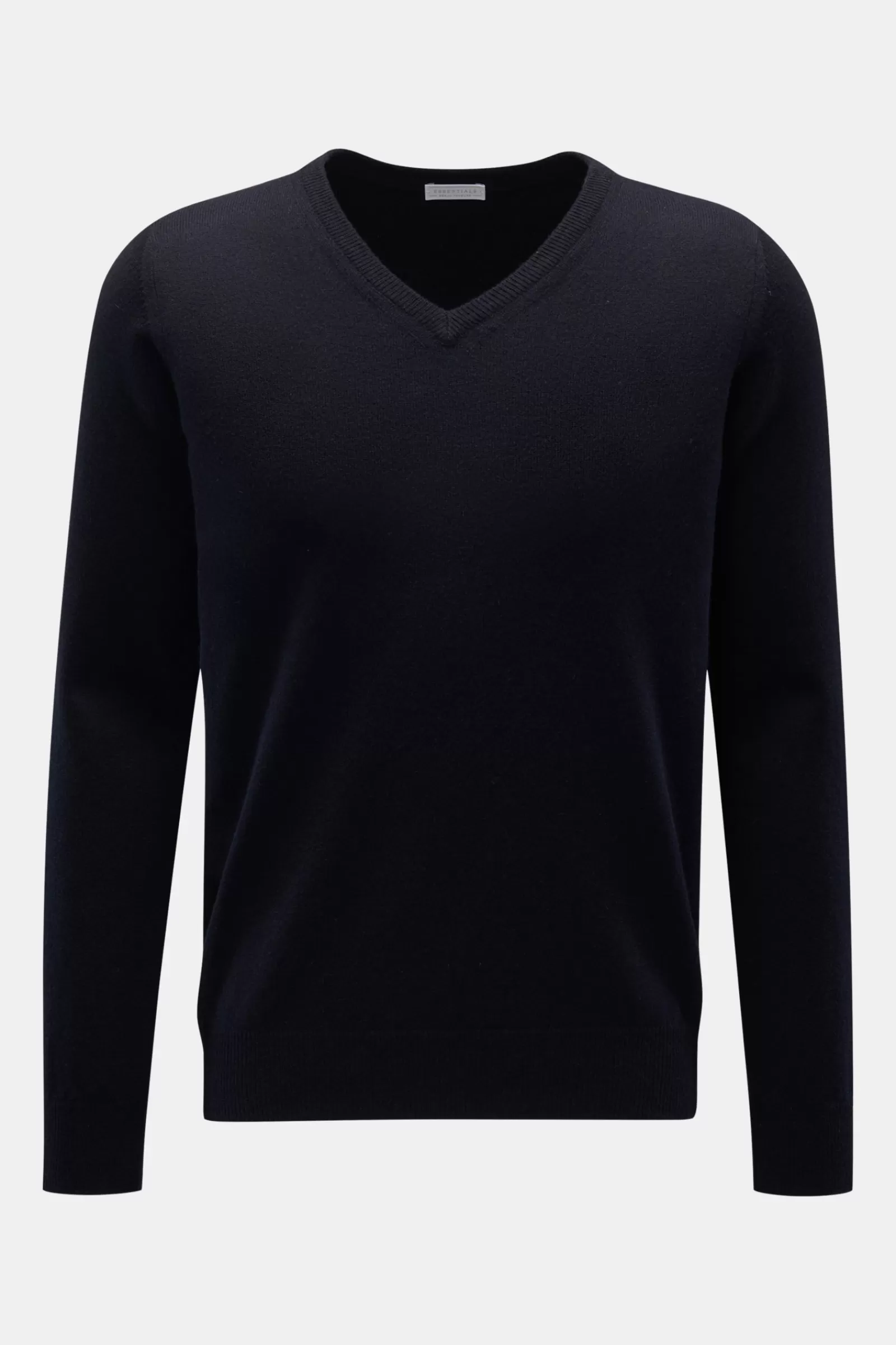 Essentials Cashmere V-Neck Jumper Navy^* Shop