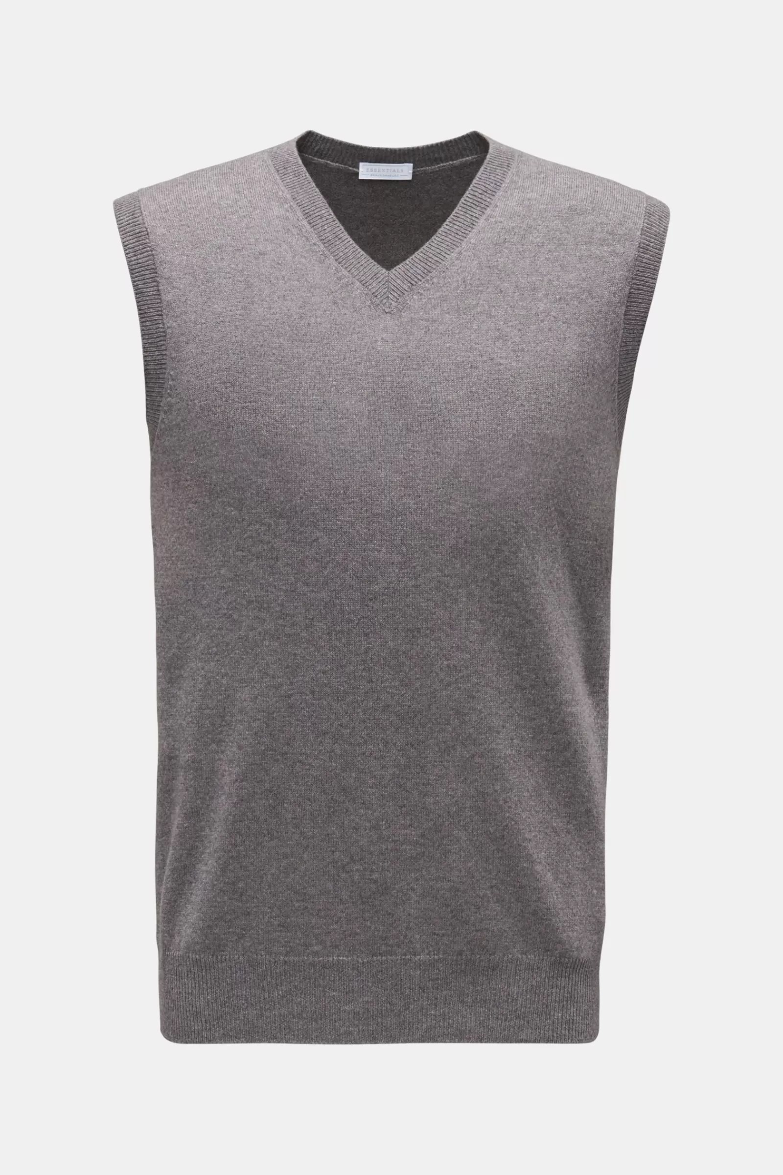 Essentials Cashmere V-Neck Sweater Vest Grey^* Shop