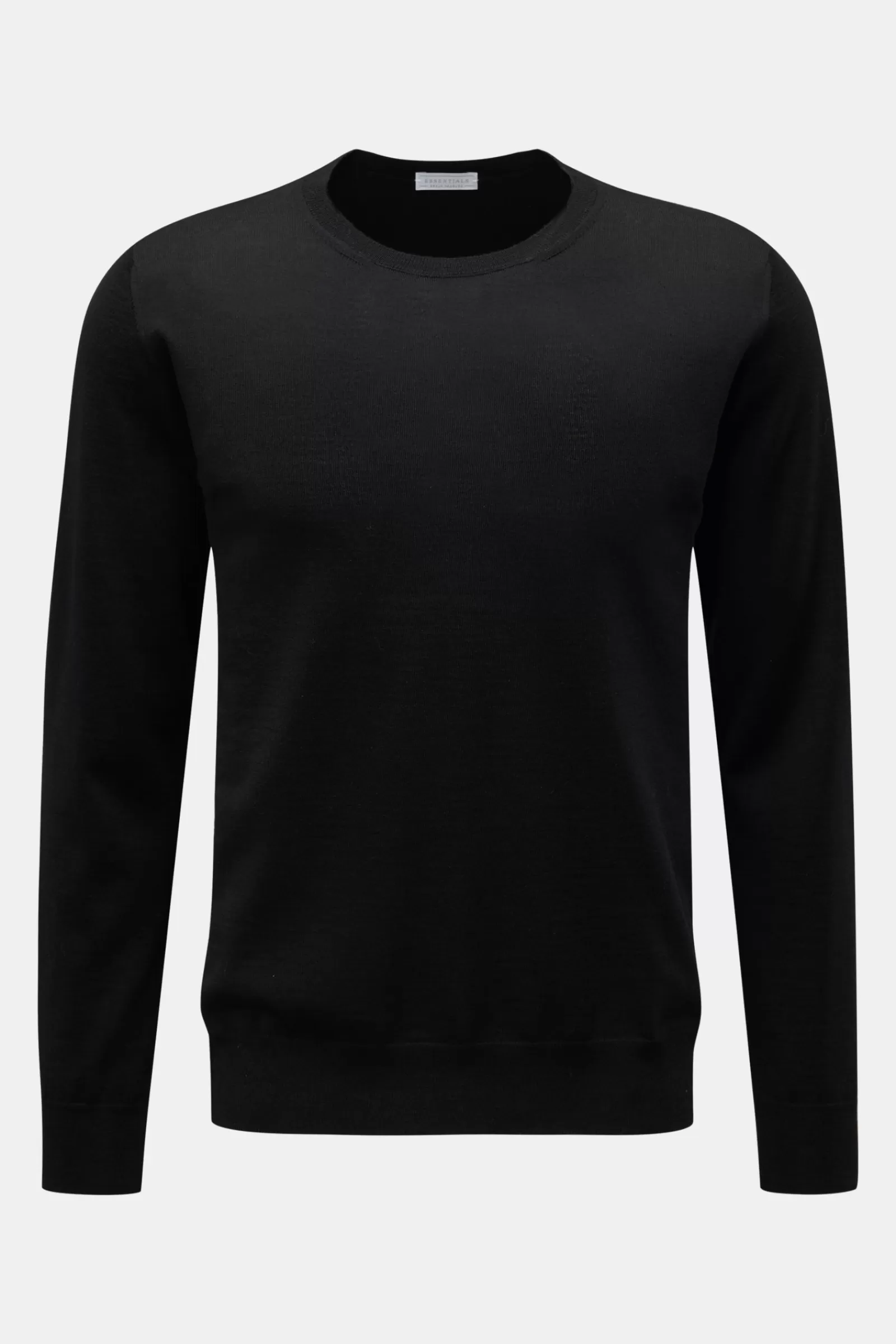 Essentials Merino Fine Knit Jumper Black^* Best Sale