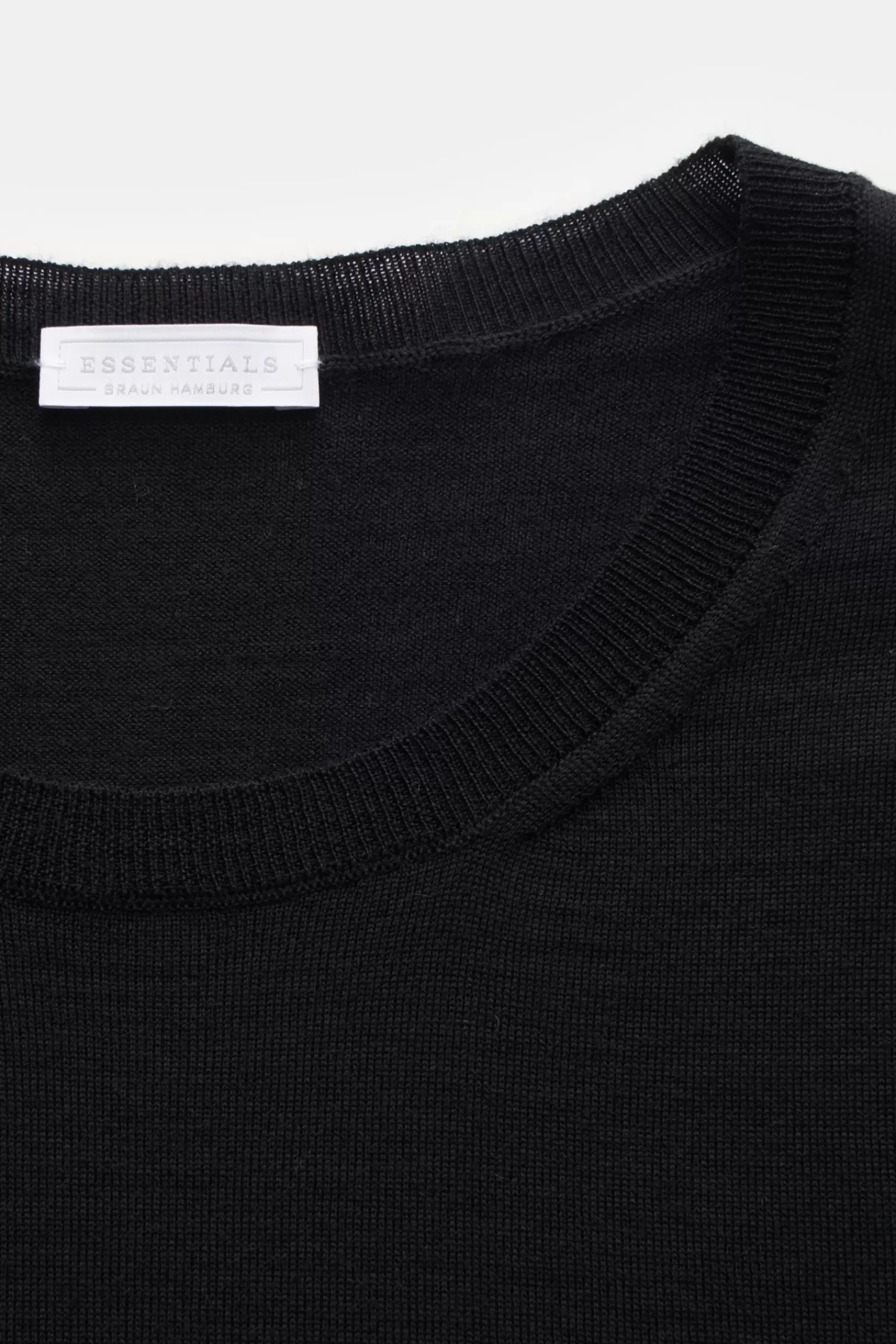 Essentials Merino Fine Knit Jumper Black^* Best Sale