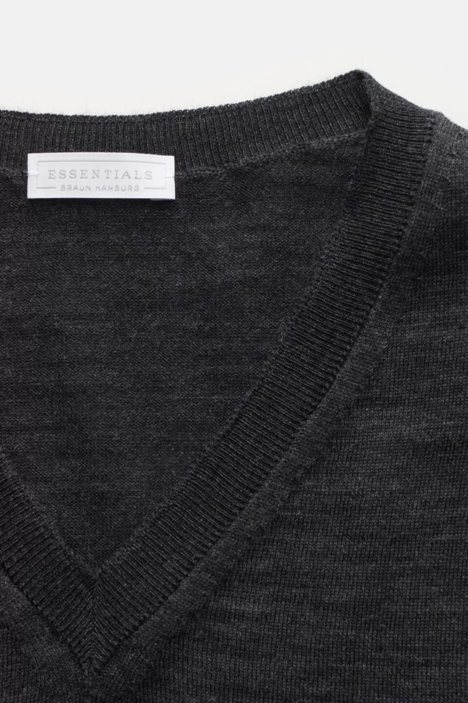 Essentials Merino Fine Knit Jumper Dark Grey^* Clearance