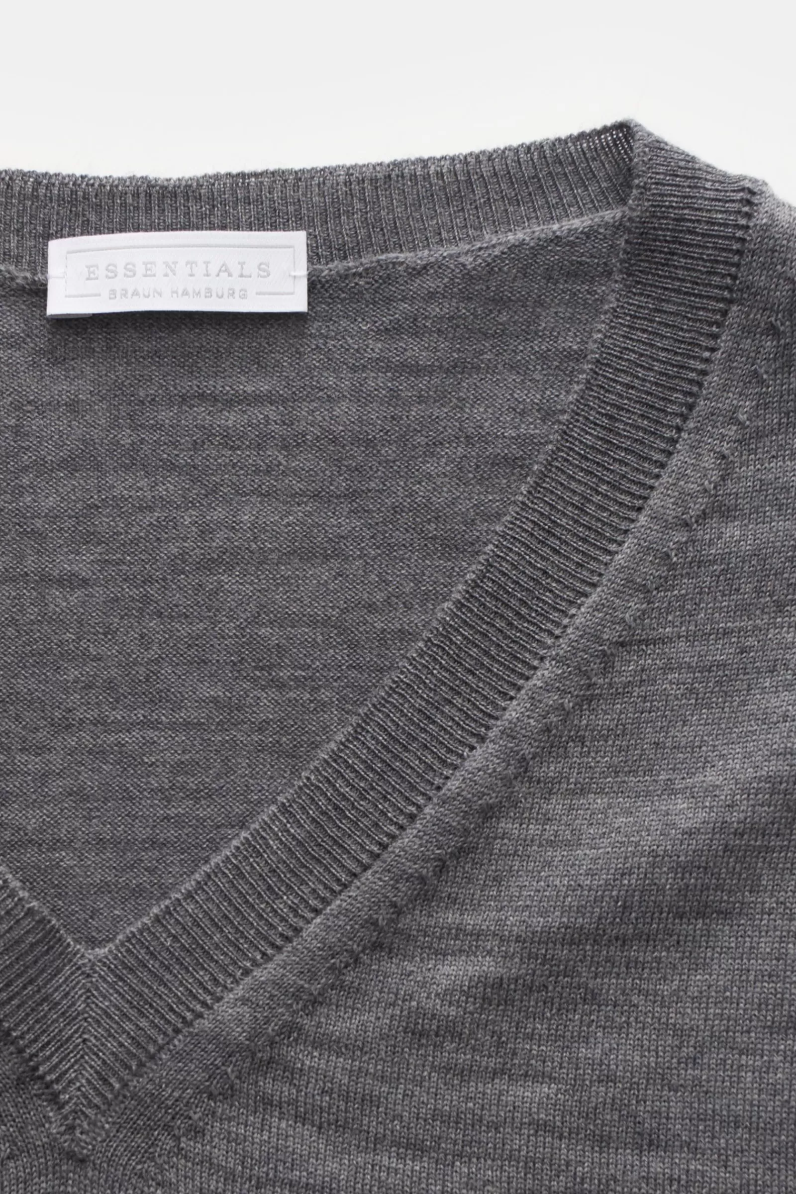 Essentials Merino Fine Knit Jumper Grey^* Sale