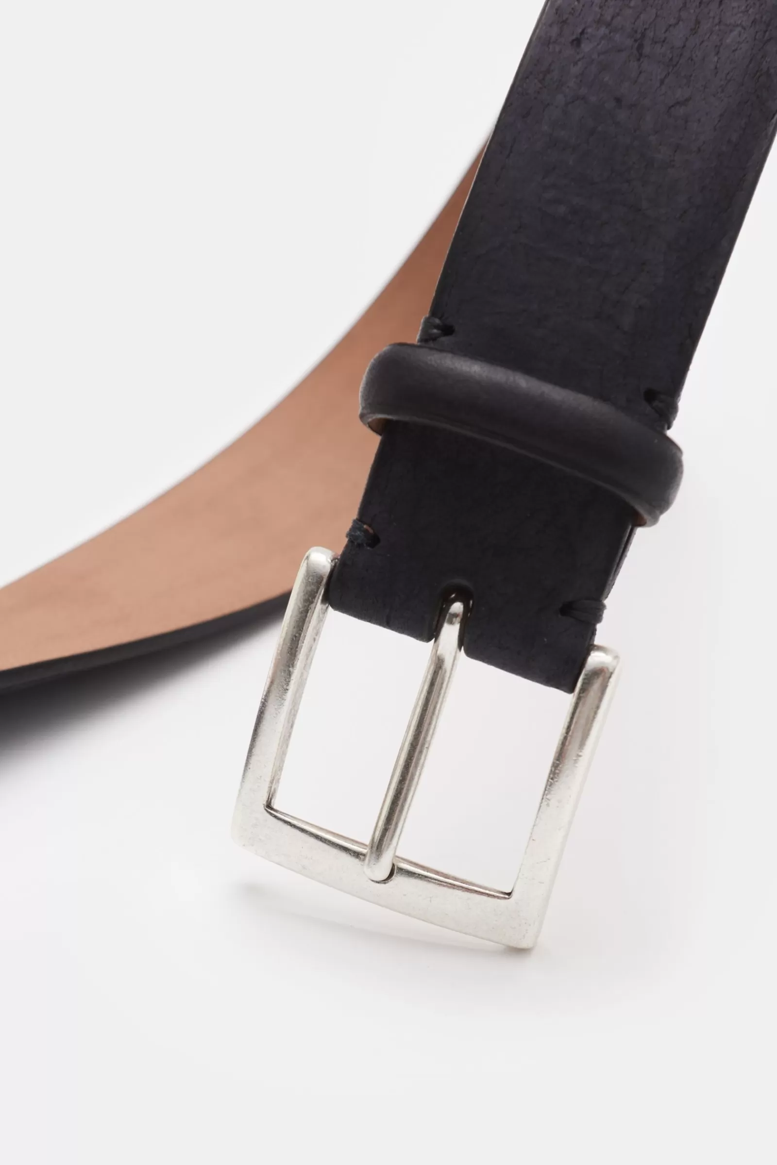 Antelope Leather Belt Anthracite^Fausto Colato Flash Sale