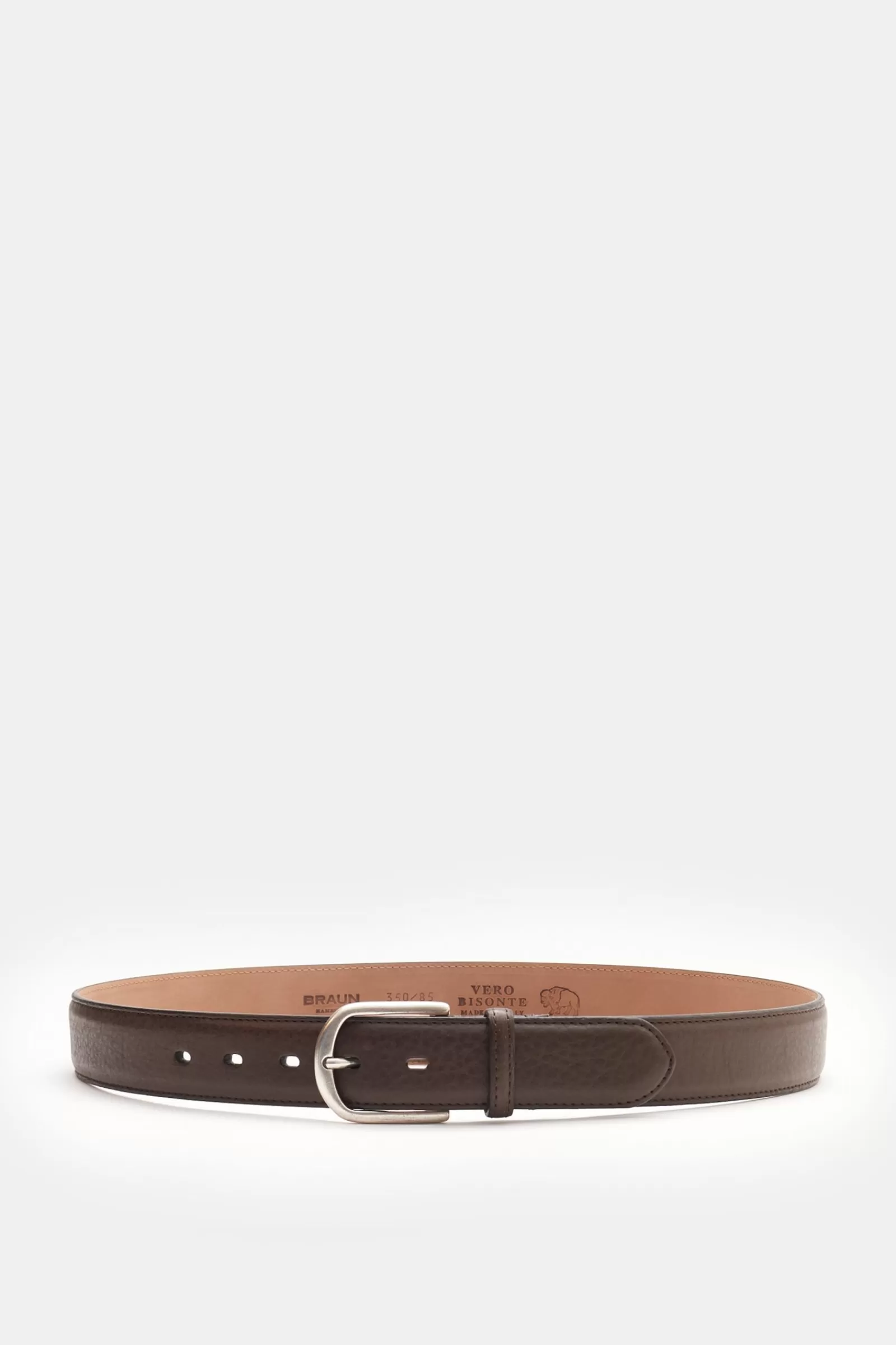 Bison Leather Belt Brown^Fausto Colato Best Sale