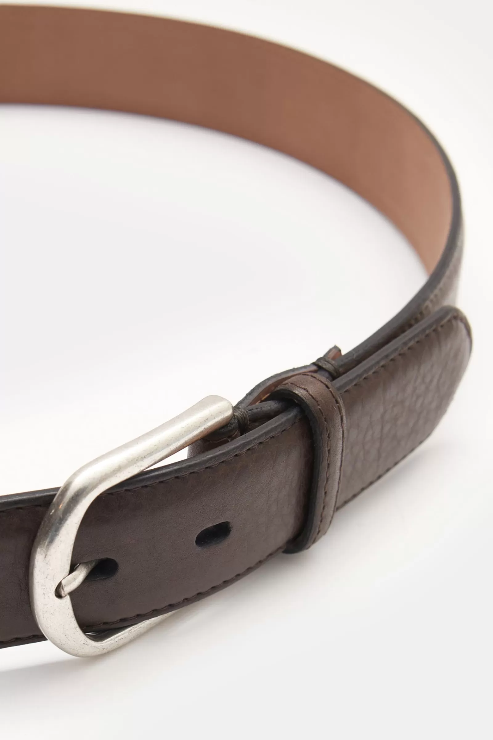 Bison Leather Belt Brown^Fausto Colato Best Sale