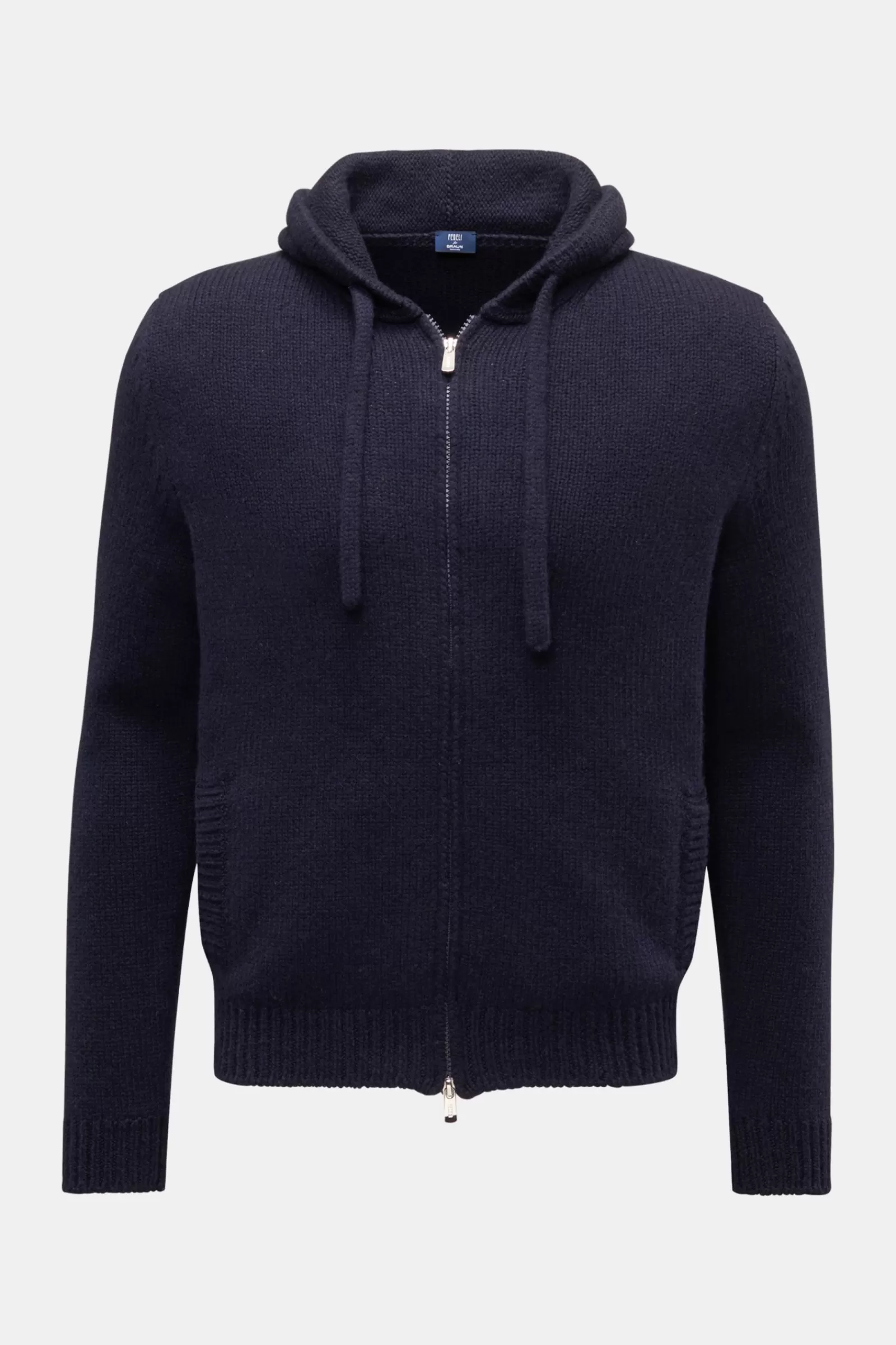 Cashmere Cardigan 'Dek Ml' Navy^Fedeli Best