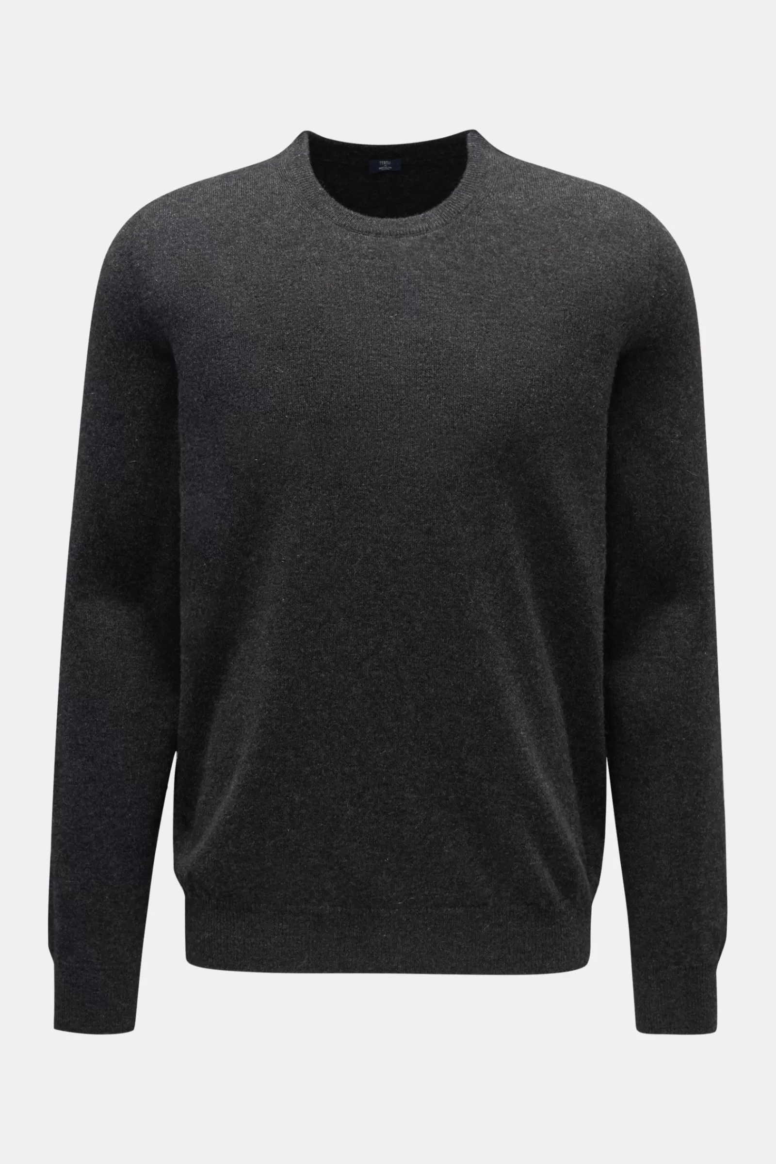 Cashmere Crew Neck Jumper Anthracite^Fedeli Sale