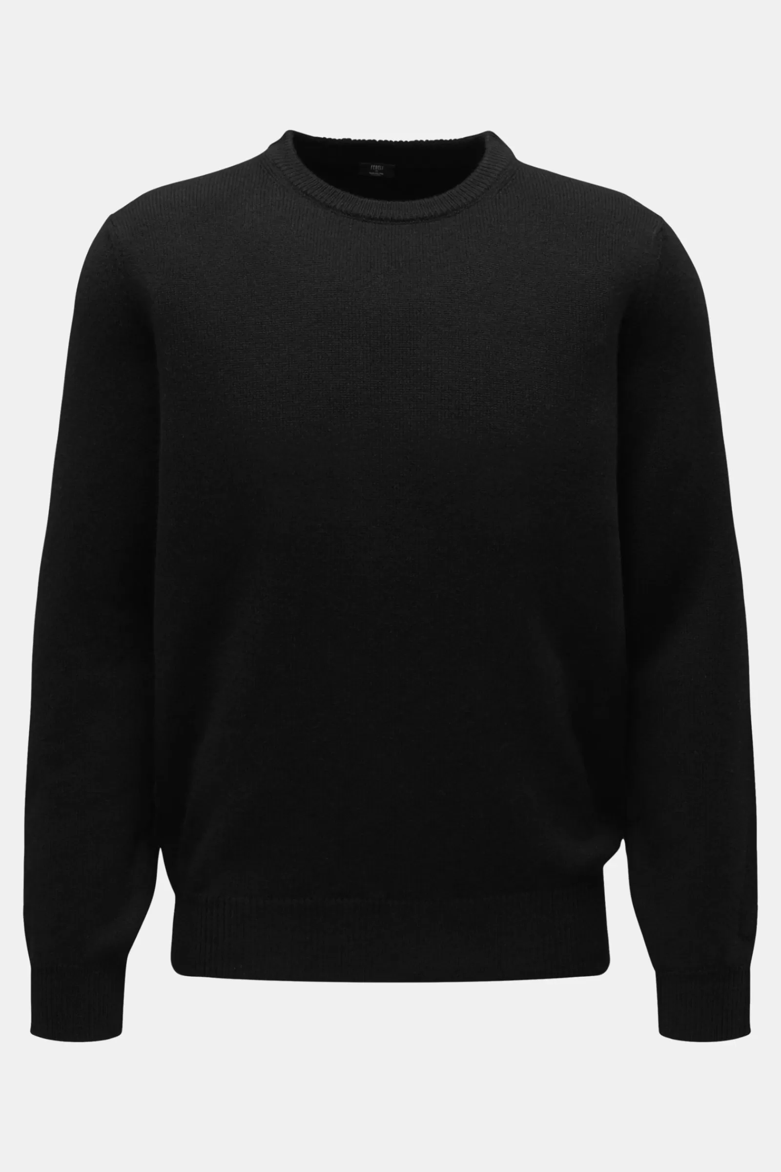 Cashmere Crew Neck Jumper Black^Fedeli Cheap