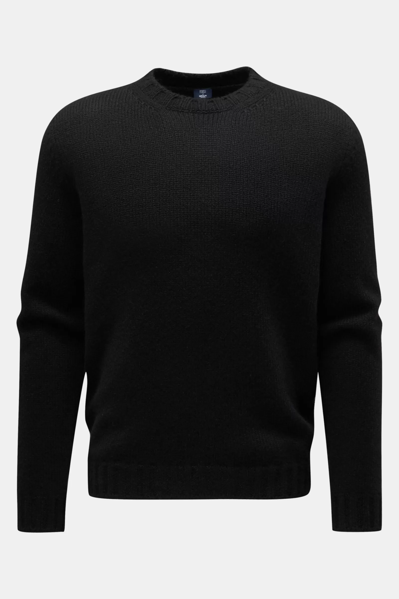 Cashmere Crew Neck Jumper Black^Fedeli Cheap