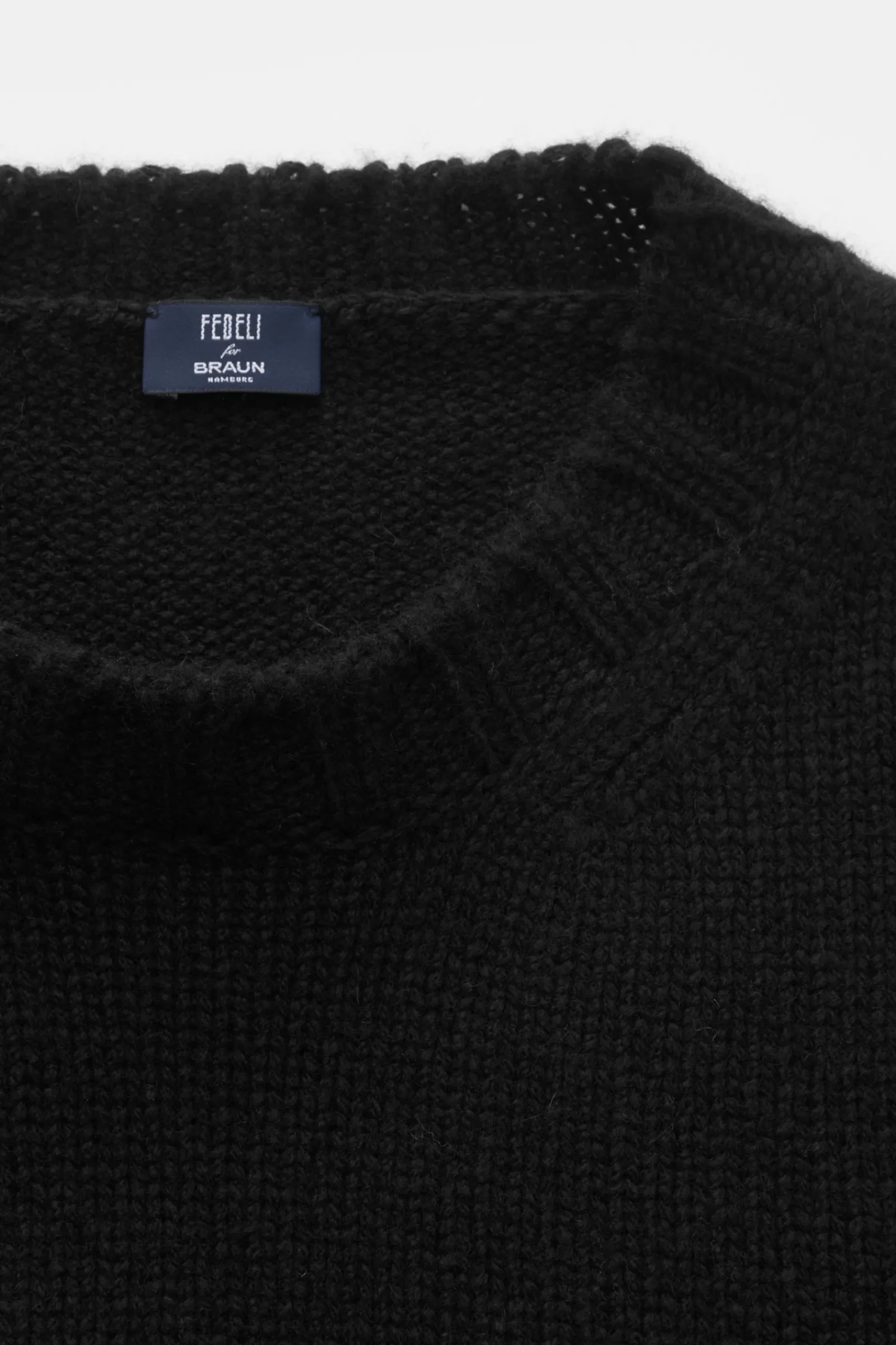 Cashmere Crew Neck Jumper Black^Fedeli Cheap