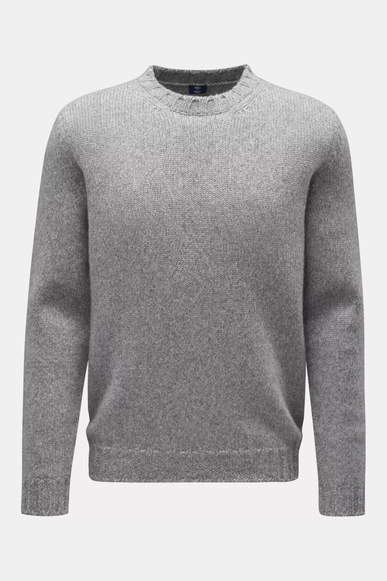 Cashmere Crew Neck Jumper Grey^Fedeli Outlet