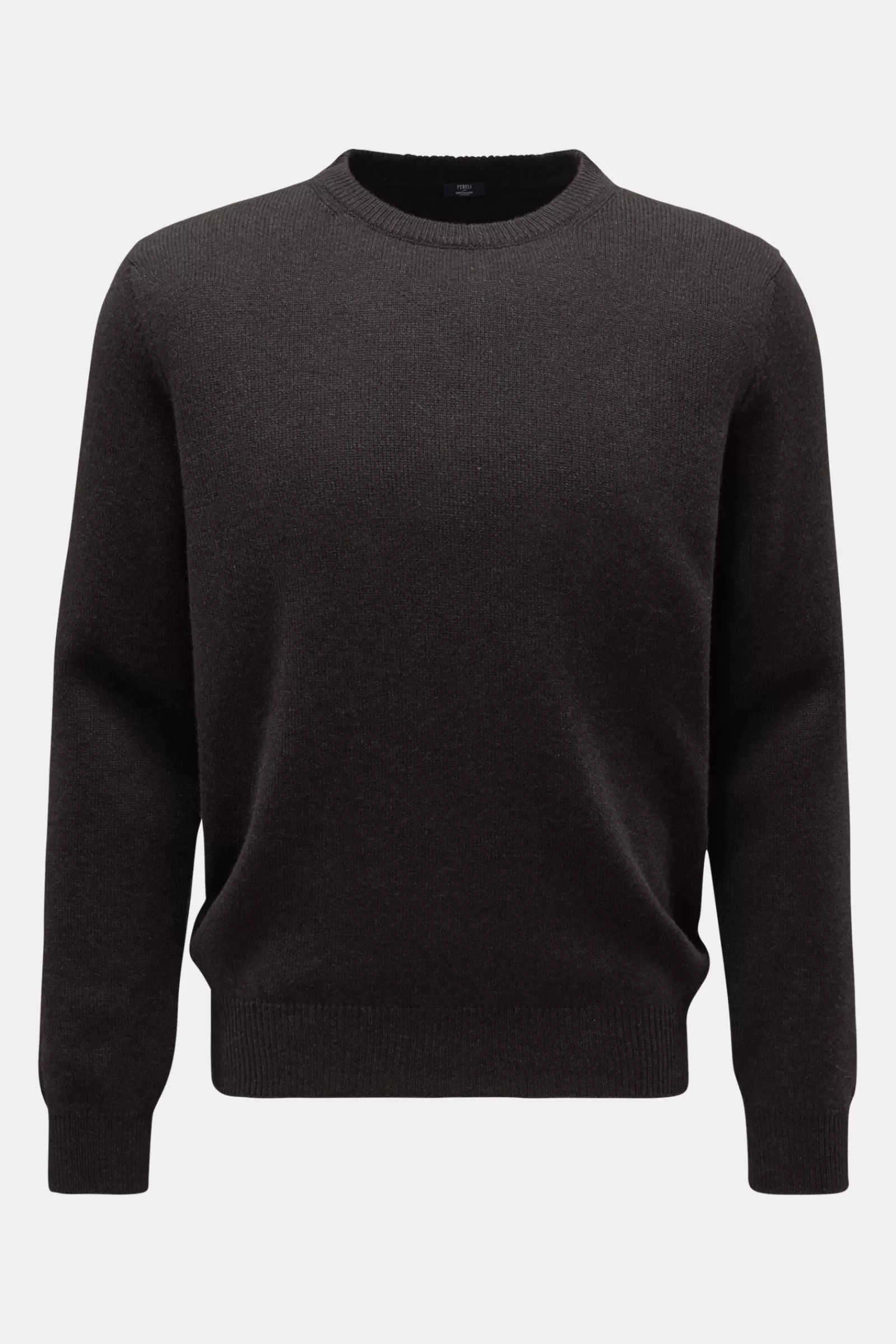 Cashmere Crew Neck Jumper Grey-Brown^Fedeli Cheap